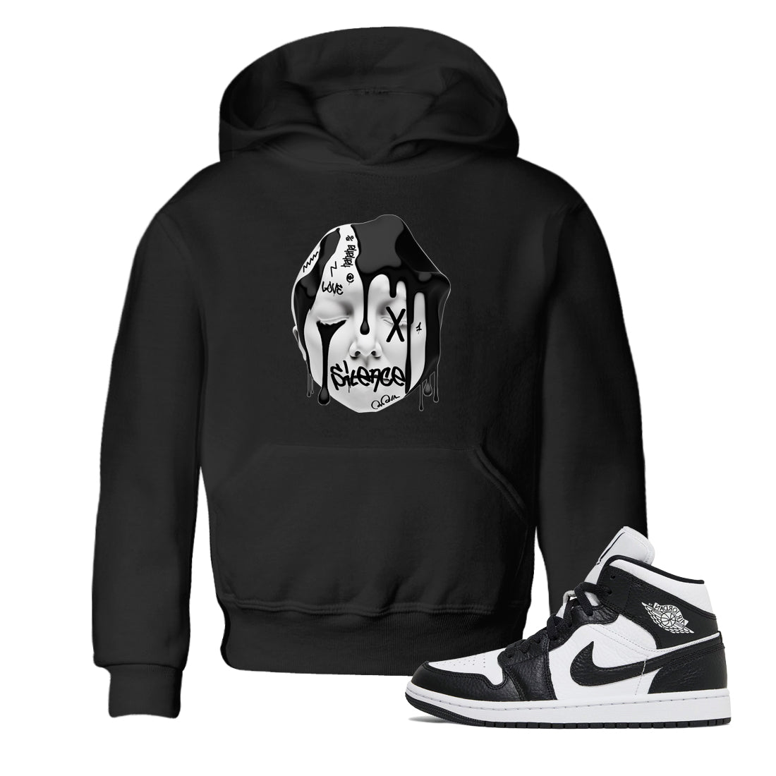 Air Jordan 1 Homage Silence Sculpture Baby and Kids Sneaker Tees AJ1 Homage Kids Sneaker Tees Washing and Care Tip