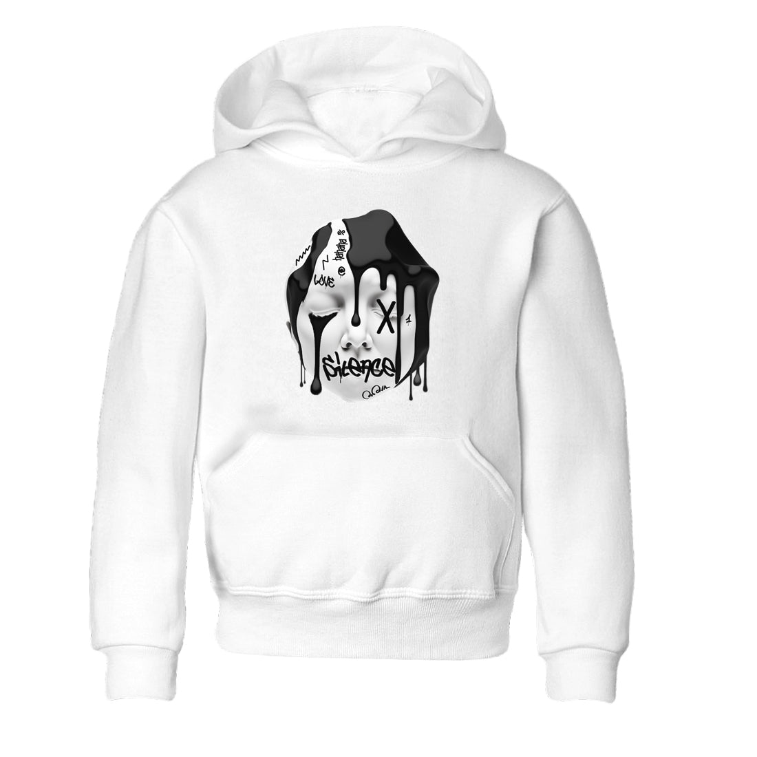 Air Jordan 1 Homage Sneaker Tees Drip Gear Zone Silence Sculpture Sneaker Tees AJ1 Homage Shirt Kids Shirts White 2