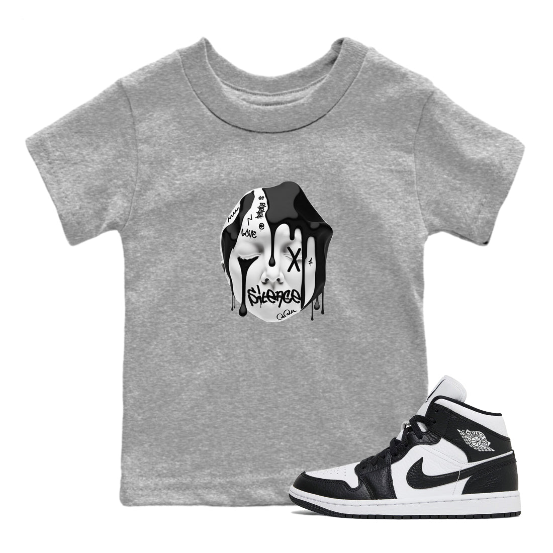 Air Jordan 1 Homage Silence Sculpture Baby and Kids Sneaker Tees AJ1 Homage Kids Sneaker Tees Size Chart