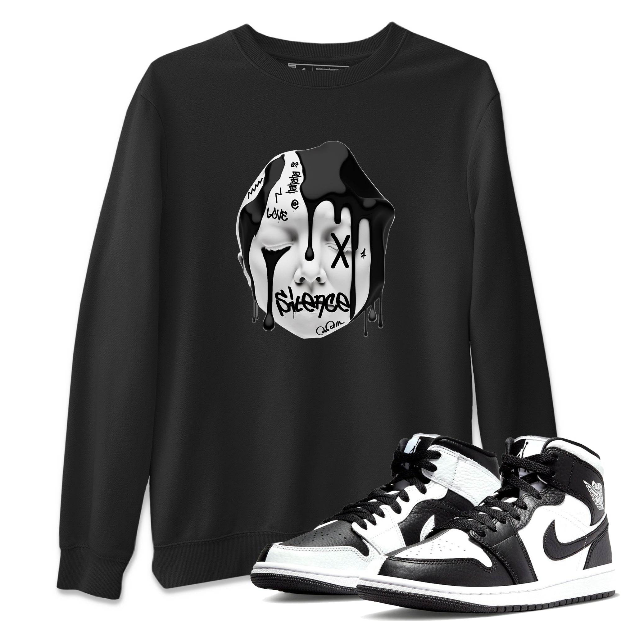 Air Jordan 1 Homage Silence Sculpture Crew Neck Sneaker Tees AJ1 Homage Sneaker T-Shirts Washing and Care Tip