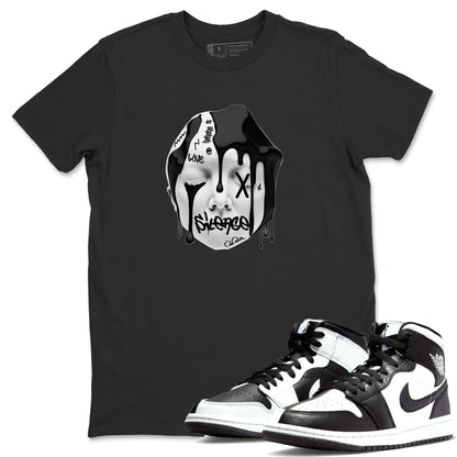 Air Jordan 1 Homage Sneaker Tees Drip Gear Zone Silence Sculpture Sneaker Tees AJ1 Homage Shirt Unisex Shirts Black 1
