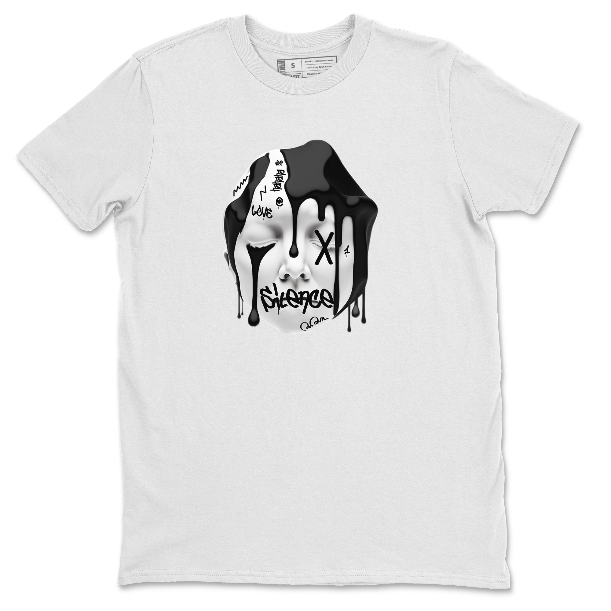 Air Jordan 1 Homage Sneaker Tees Drip Gear Zone Silence Sculpture Sneaker Tees AJ1 Homage Shirt Unisex Shirts White 2