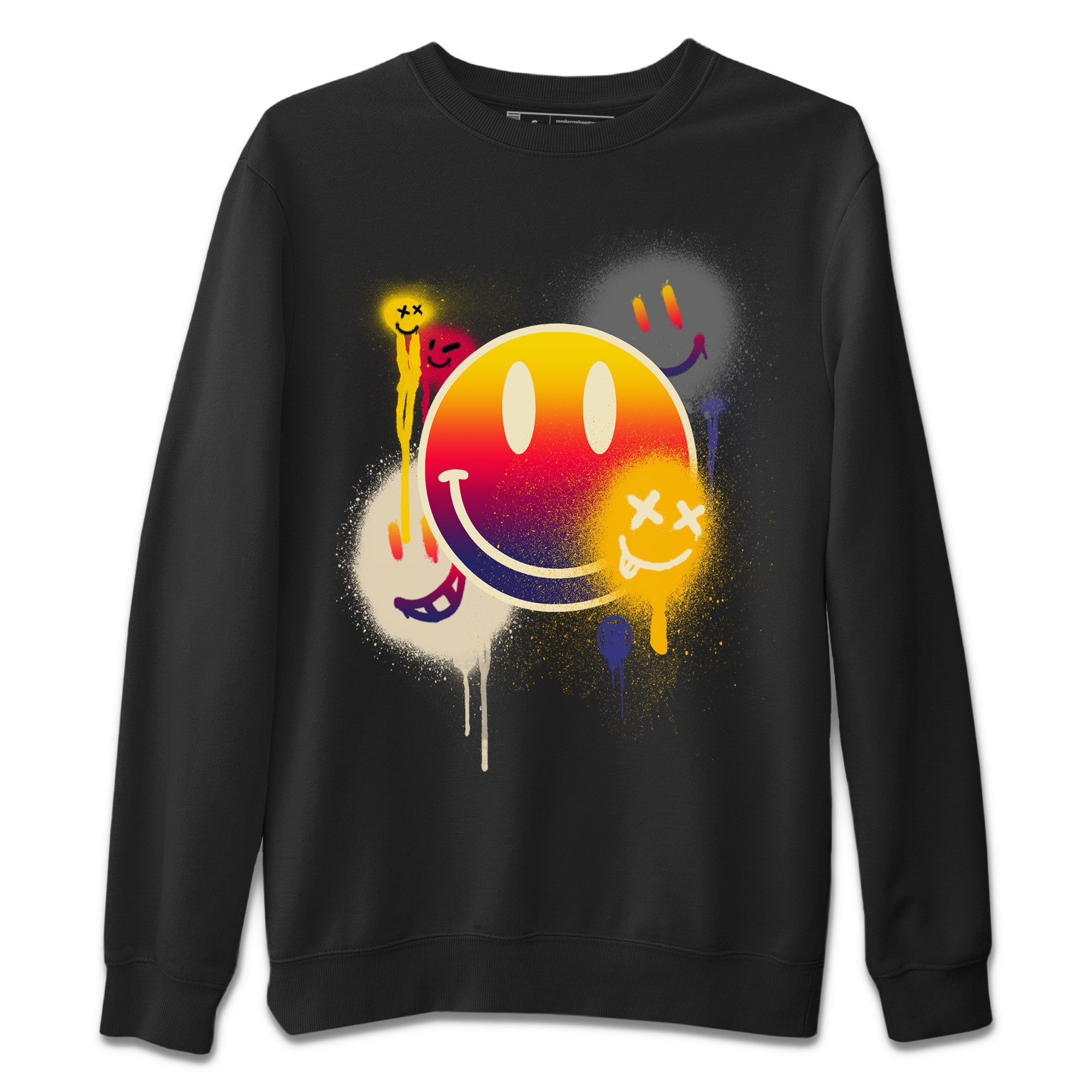 Air Jordan 3 X J Balvin shirt to match jordans Smile Painting Streetwear Sneaker Shirt Air Jordan 3 X J Balvin Drip Gear Zone Sneaker Matching Clothing LGBT Pride T-Shirt Unisex Black 2 T-Shirt