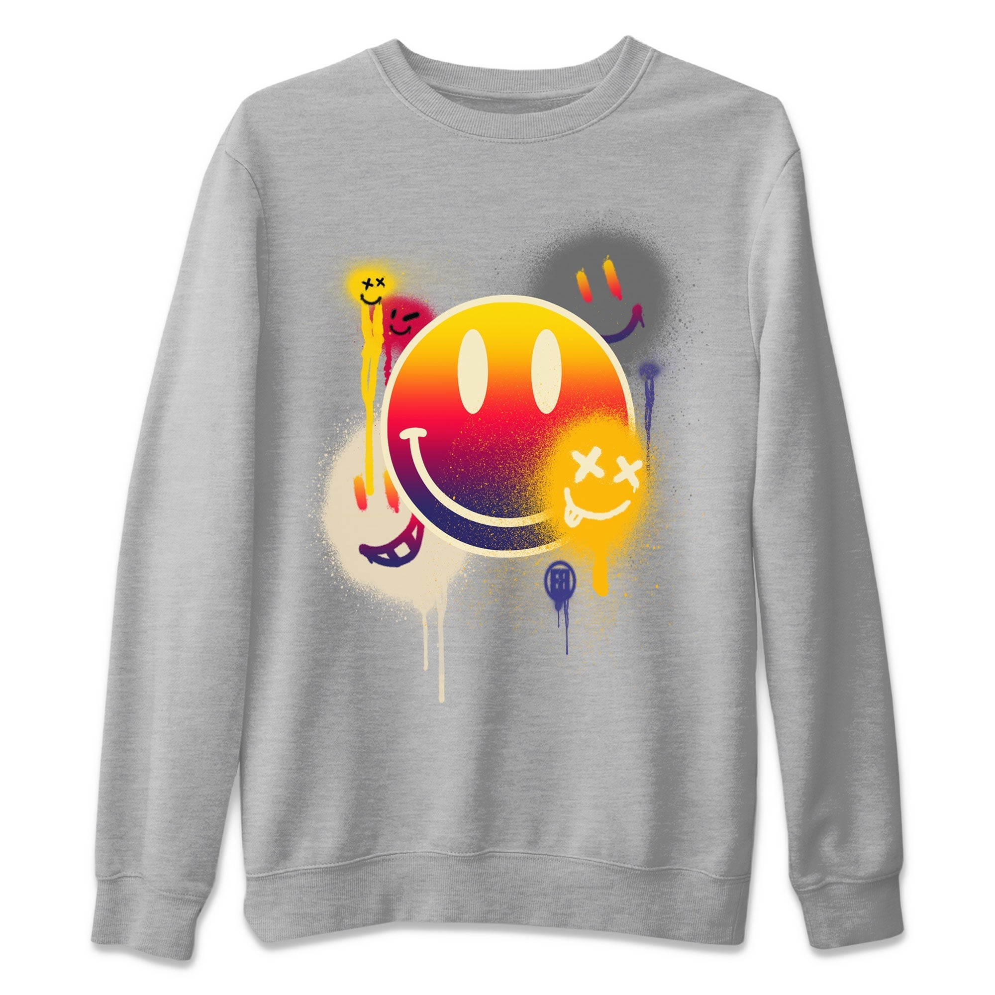 Air Jordan 3 X J Balvin shirt to match jordans Smile Painting Streetwear Sneaker Shirt Air Jordan 3 X J Balvin Drip Gear Zone Sneaker Matching Clothing LGBT Pride T-Shirt Unisex Heather Grey 2 T-Shirt