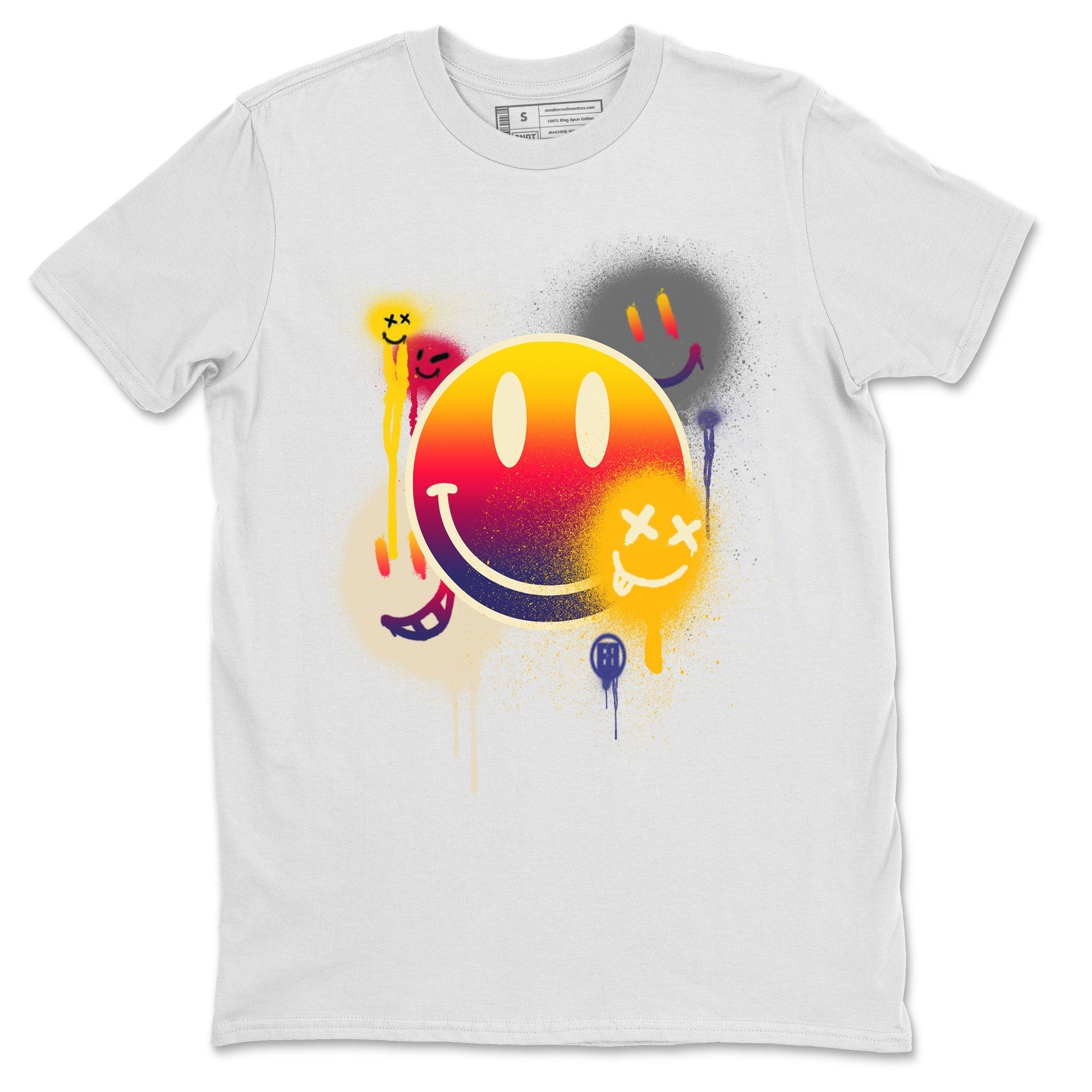 Air Jordan 3 X J Balvin shirt to match jordans Smile Painting Streetwear Sneaker Shirt Air Jordan 3 X J Balvin Drip Gear Zone Sneaker Matching Clothing LGBT Pride T-Shirt Unisex White 2 T-Shirt