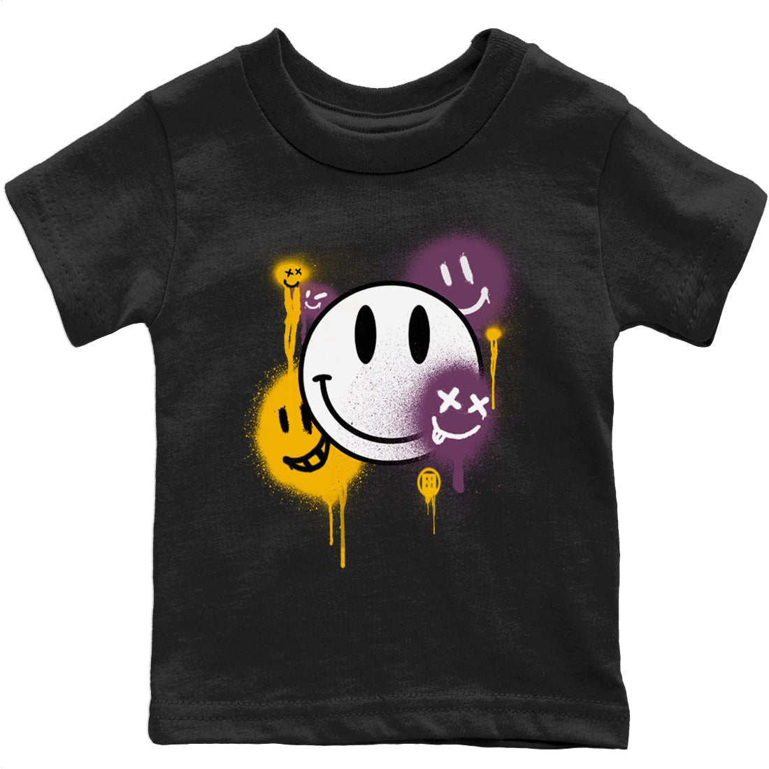 Jordan 1 Brotherhood Sneaker Matching T-Shirt Smile Painting Sneaker Tees Jordan 1 Brotherhood Sneaker Release Tees Kids Shirts