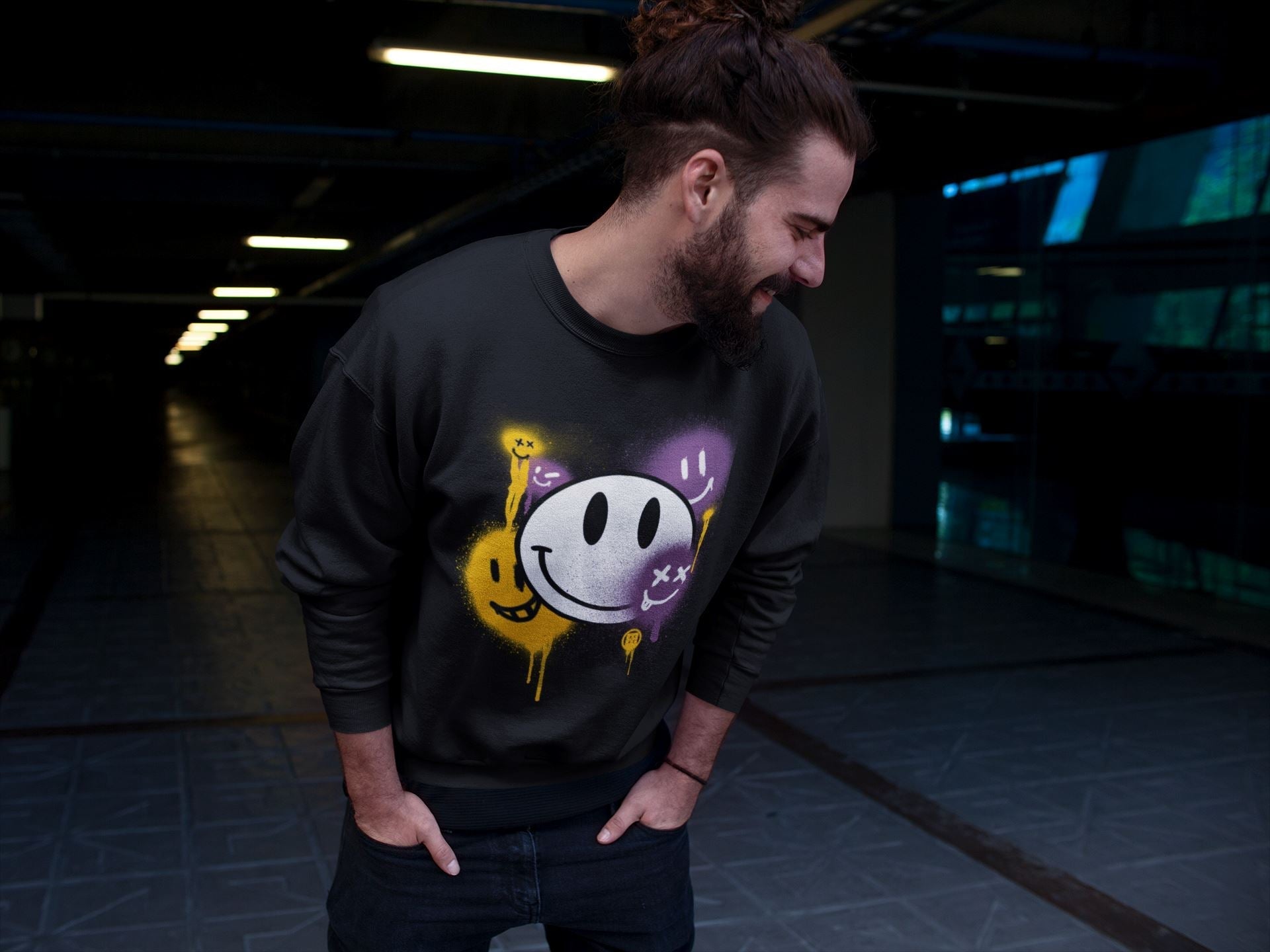 Jordan 1 Brotherhood Sneaker Matching T-Shirt Smile Painting Sneaker Tees Jordan 1 Brotherhood Sneaker Release Tees Crew Neck Tees