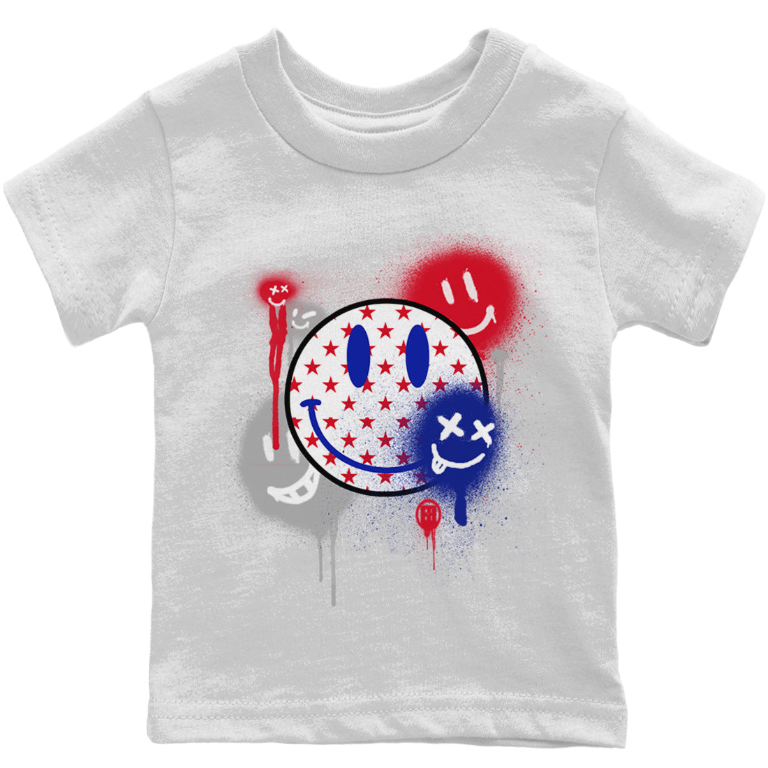 Jordan 1 Newstalgia Sneaker Matching T-Shirt Smile Painting Sneaker Tees Jordan 1 Newstalgia Sneaker Release Tees Kids Shirts