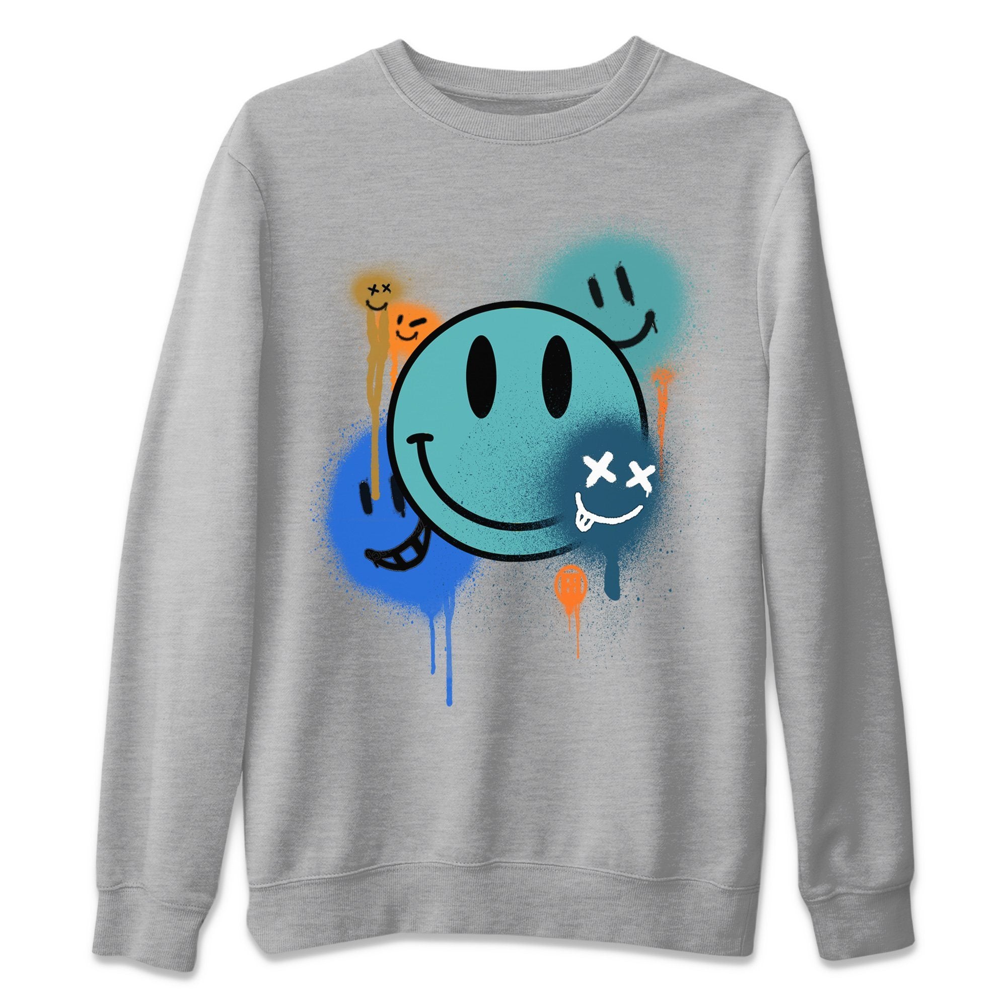 Yeezy 700 Faded Azure Shirt To Match Jordans Smile Painting Sneaker Tees Yeezy 700 Faded Azure Drip Gear Zone Sneaker Matching Clothing Unisex Shirts