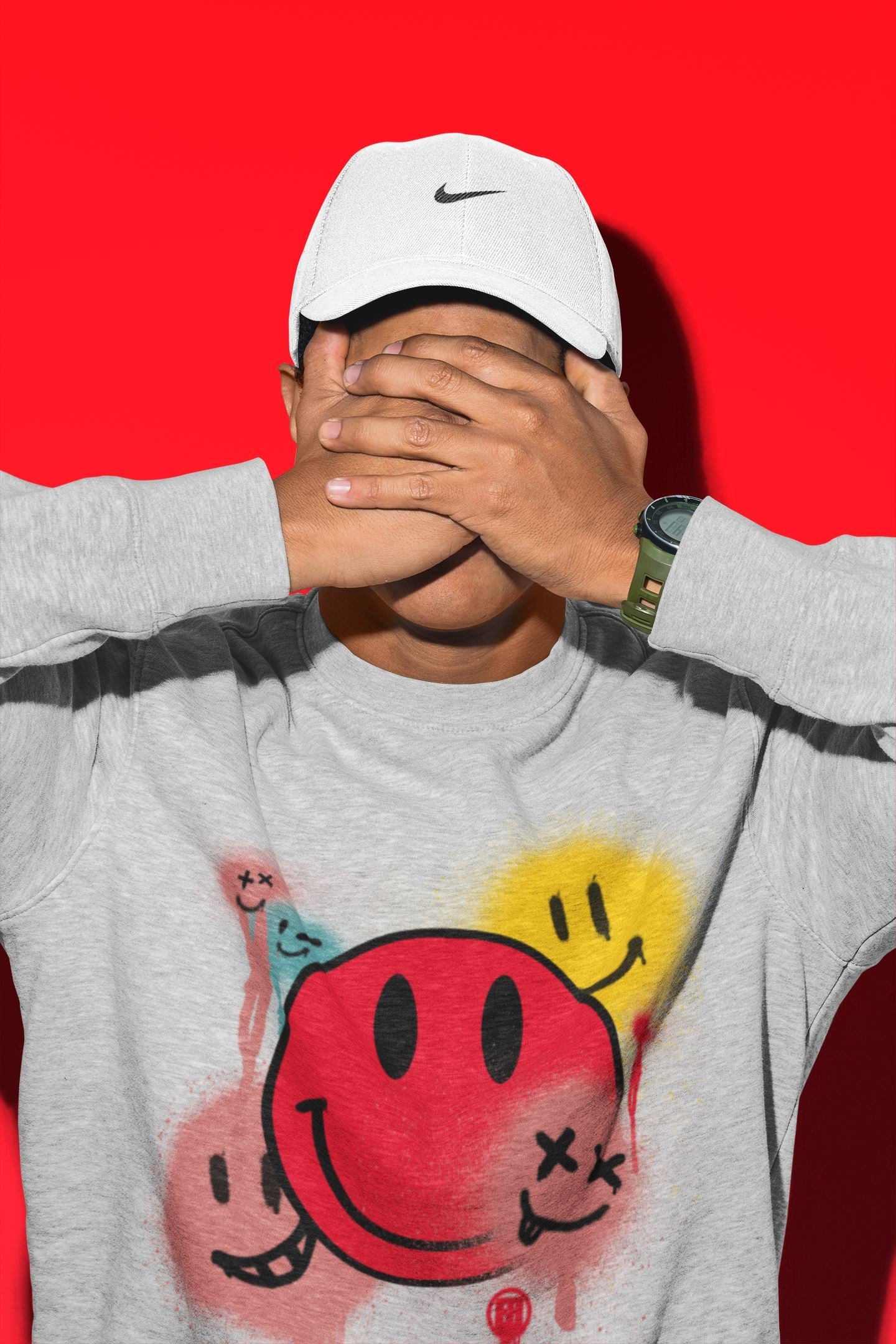 Yeezy 700 Hi-Res Red Shirt To Match Jordans Smile Painting Sneaker Tees Yeezy 700 Hi-Res Red Drip Gear Zone Sneaker Matching Clothing Unisex Shirts