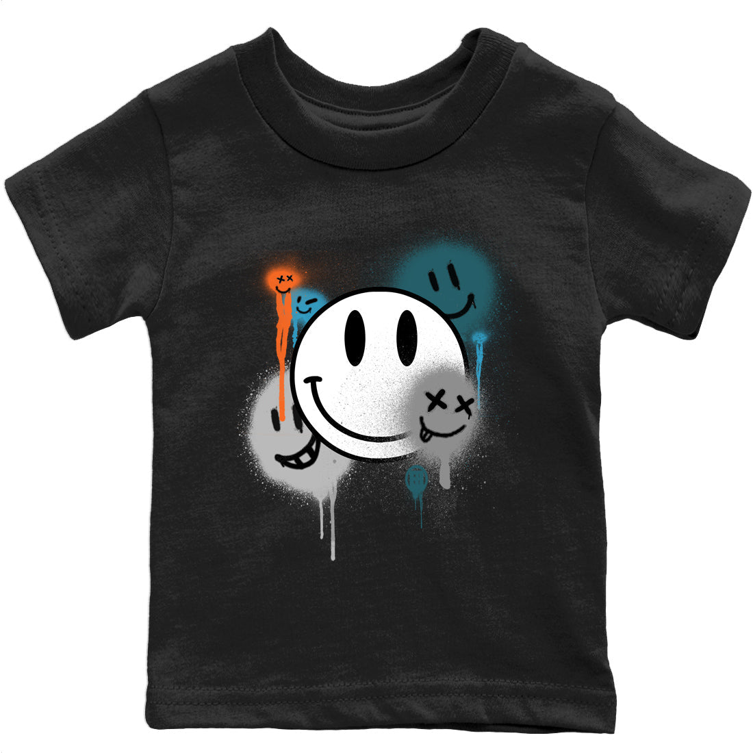 Yeezy 700 Wave Runner Shirt To Match Jordans Smile Painting Sneaker Tees Yeezy 700 Wave Runner Drip Gear Zone Sneaker Matching Clothing Kids Shirts