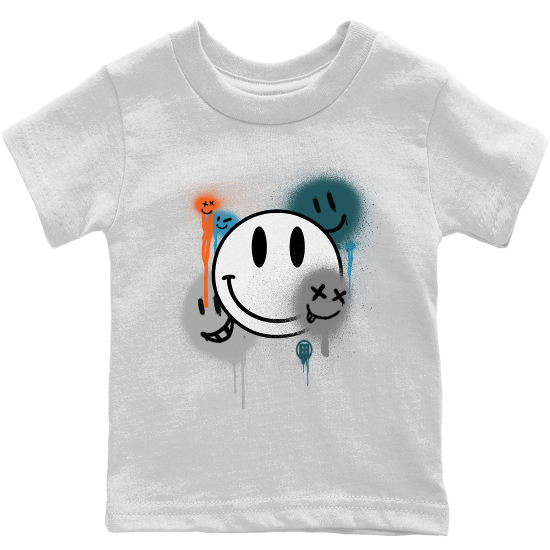 Yeezy 700 Wave Runner Shirt To Match Jordans Smile Painting Sneaker Tees Yeezy 700 Wave Runner Drip Gear Zone Sneaker Matching Clothing Kids Shirts