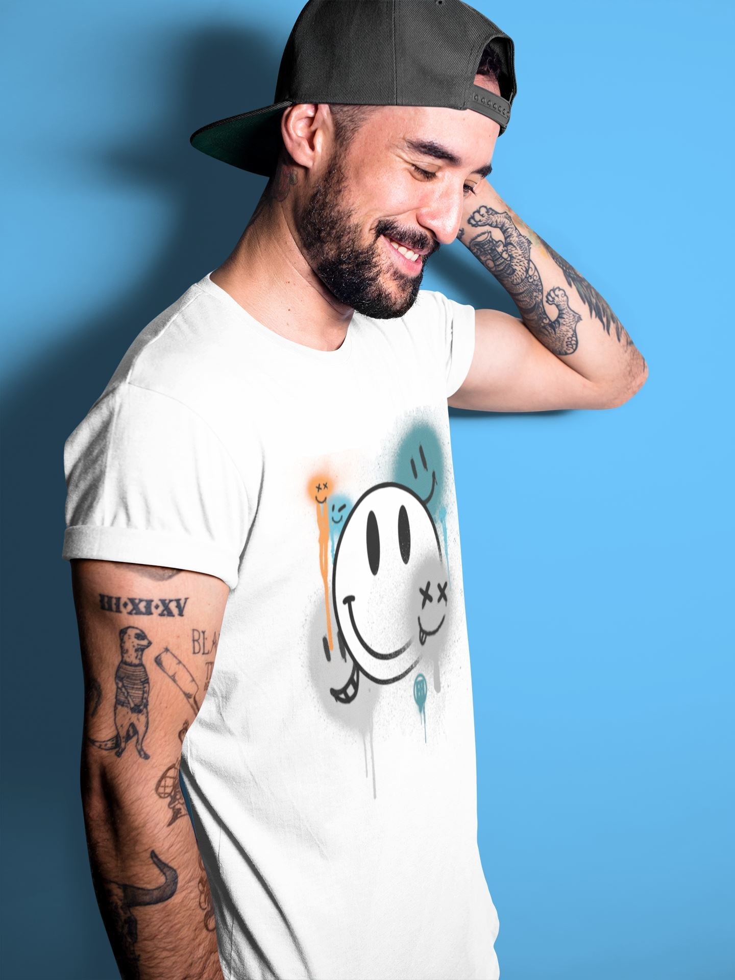 Yeezy 700 Wave Runner Shirt To Match Jordans Smile Painting Sneaker Tees Yeezy 700 Wave Runner Drip Gear Zone Sneaker Matching Clothing Unisex Shirts