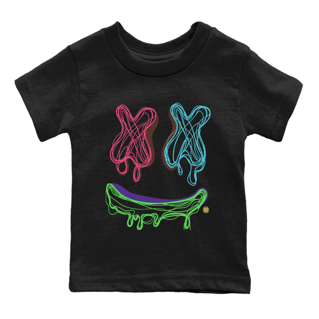 Air Force 1 Undefeated Fauna Brown Sneaker Match Tees Smiley Doodle Sneaker Tees Air Force 1 Undefeated Fauna Brown Jordan to match sneaker T-Shirt Kids Shirts