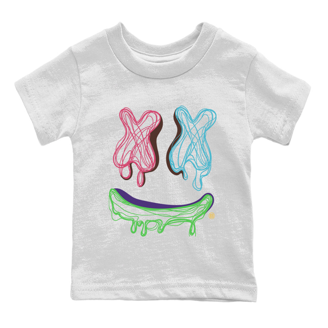 Air Force 1 Undefeated Fauna Brown Sneaker Match Tees Smiley Doodle Sneaker Tees Air Force 1 Undefeated Fauna Brown Jordan to match sneaker T-Shirt Kids Shirts