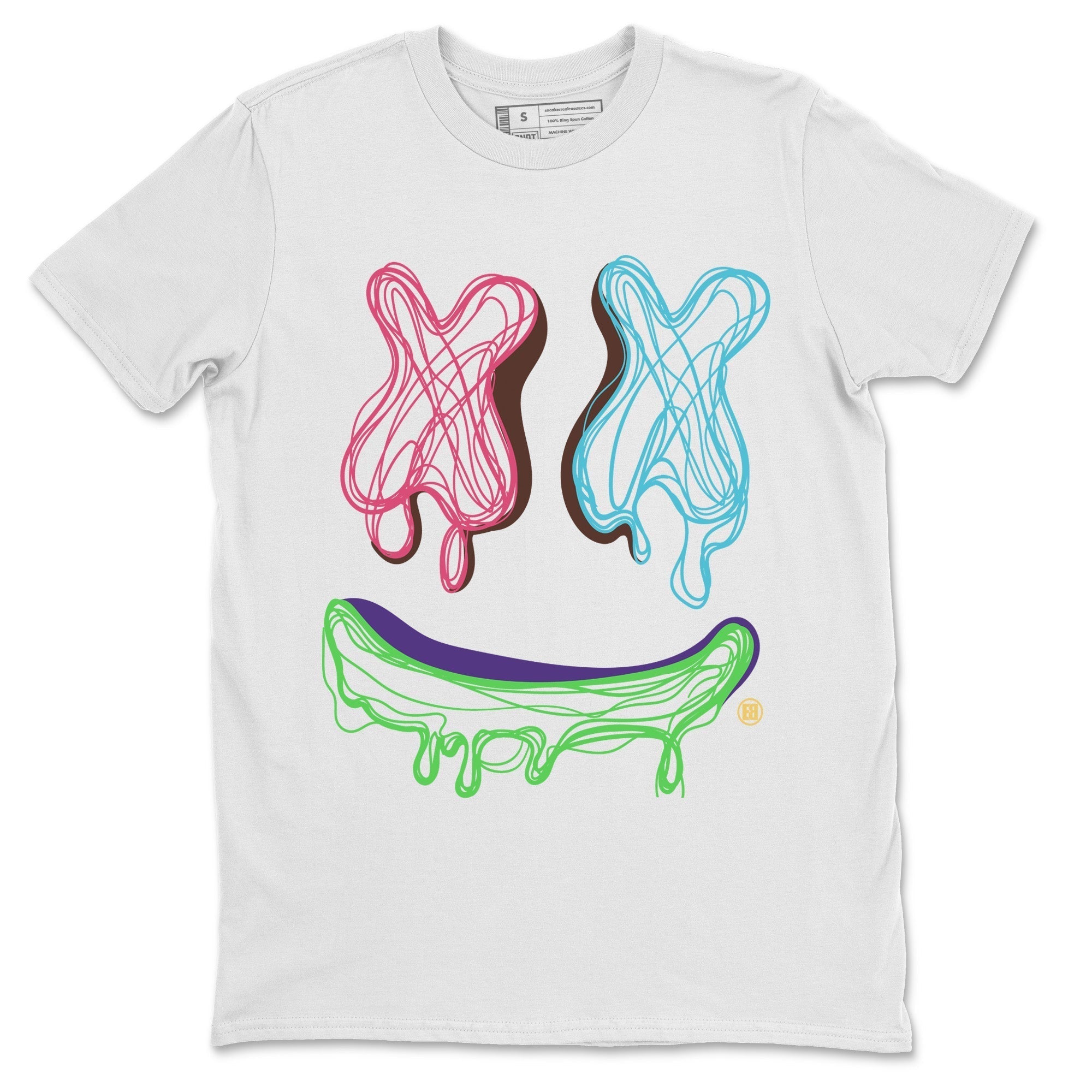 Air Force 1 Undefeated Fauna Brown Sneaker Match Tees Smiley Doodle Sneaker Tees Air Force 1 Undefeated Fauna Brown Jordan to match sneaker T-Shirt Crew Neck Shirts