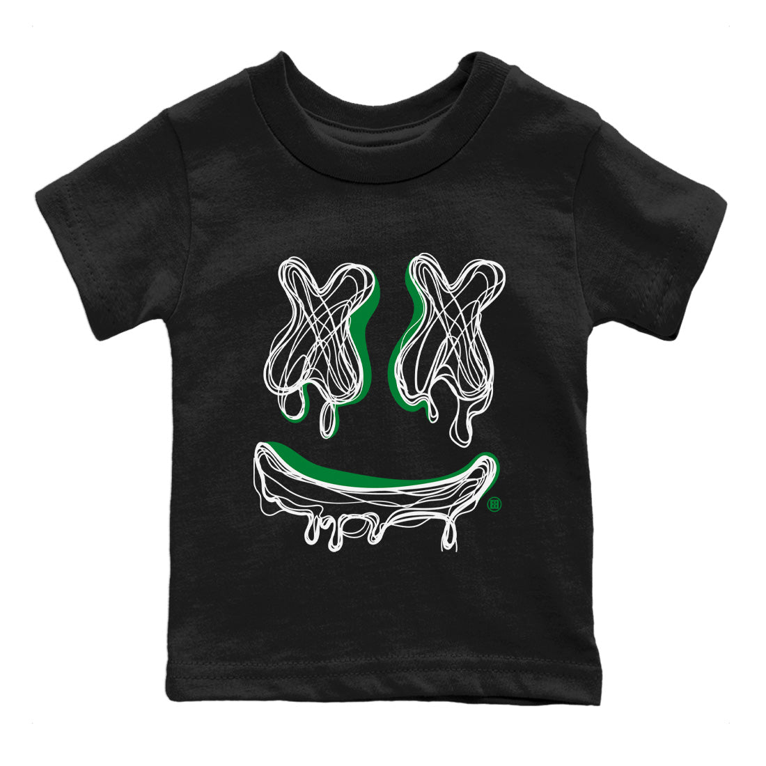 Air Jordan 1 Celtics Smiley Doodle Baby and Kids Sneaker Tees Air Jordan 1 Retro Celtics Kids Sneaker Tees Washing and Care Tip