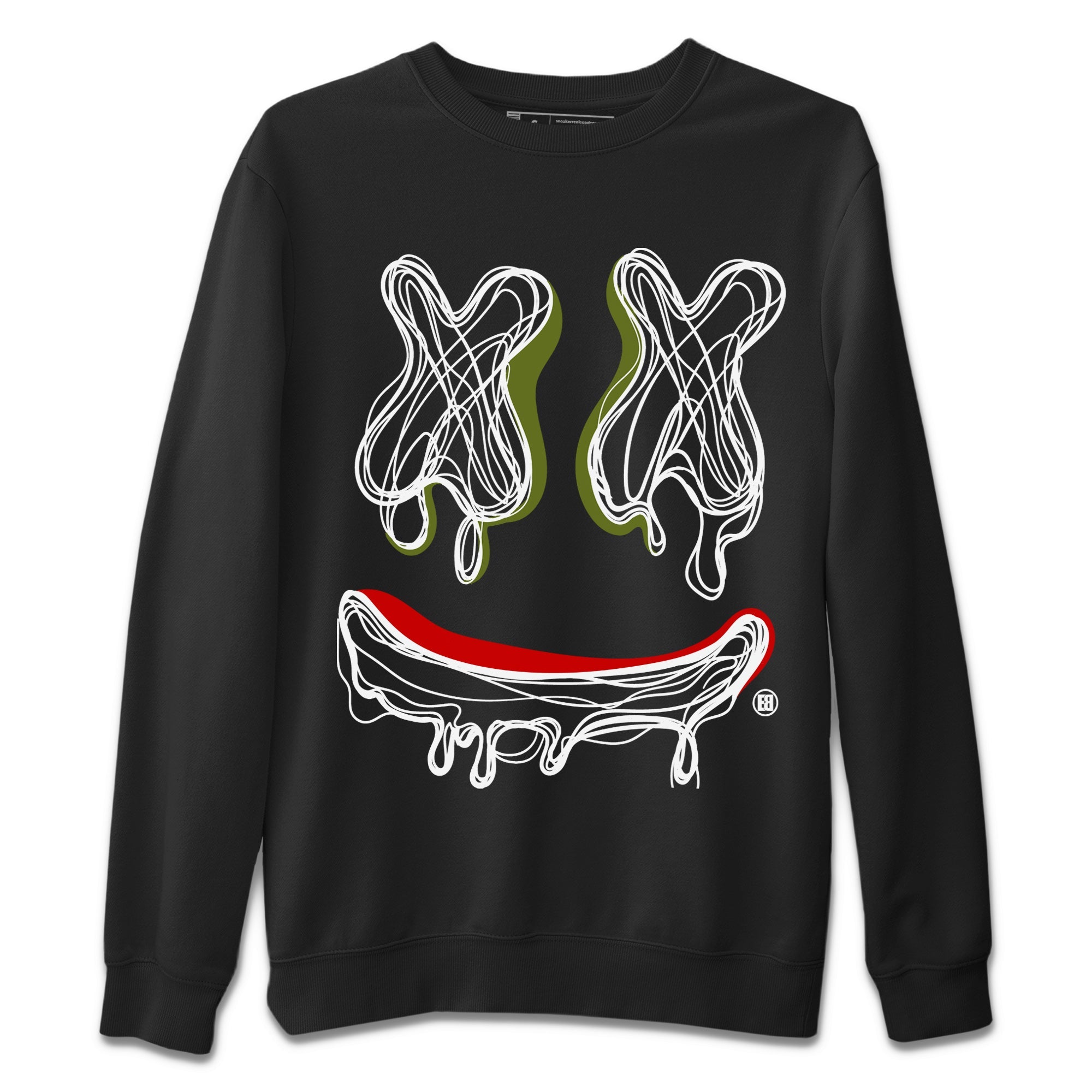 Jordan 1 Travis Scott Olive Shirt To Match Jordans Smiley Doodle Sneaker Tees Jordan 1 Travis Scott Olive Drip Gear Zone Sneaker Matching Clothing Unisex Shirts