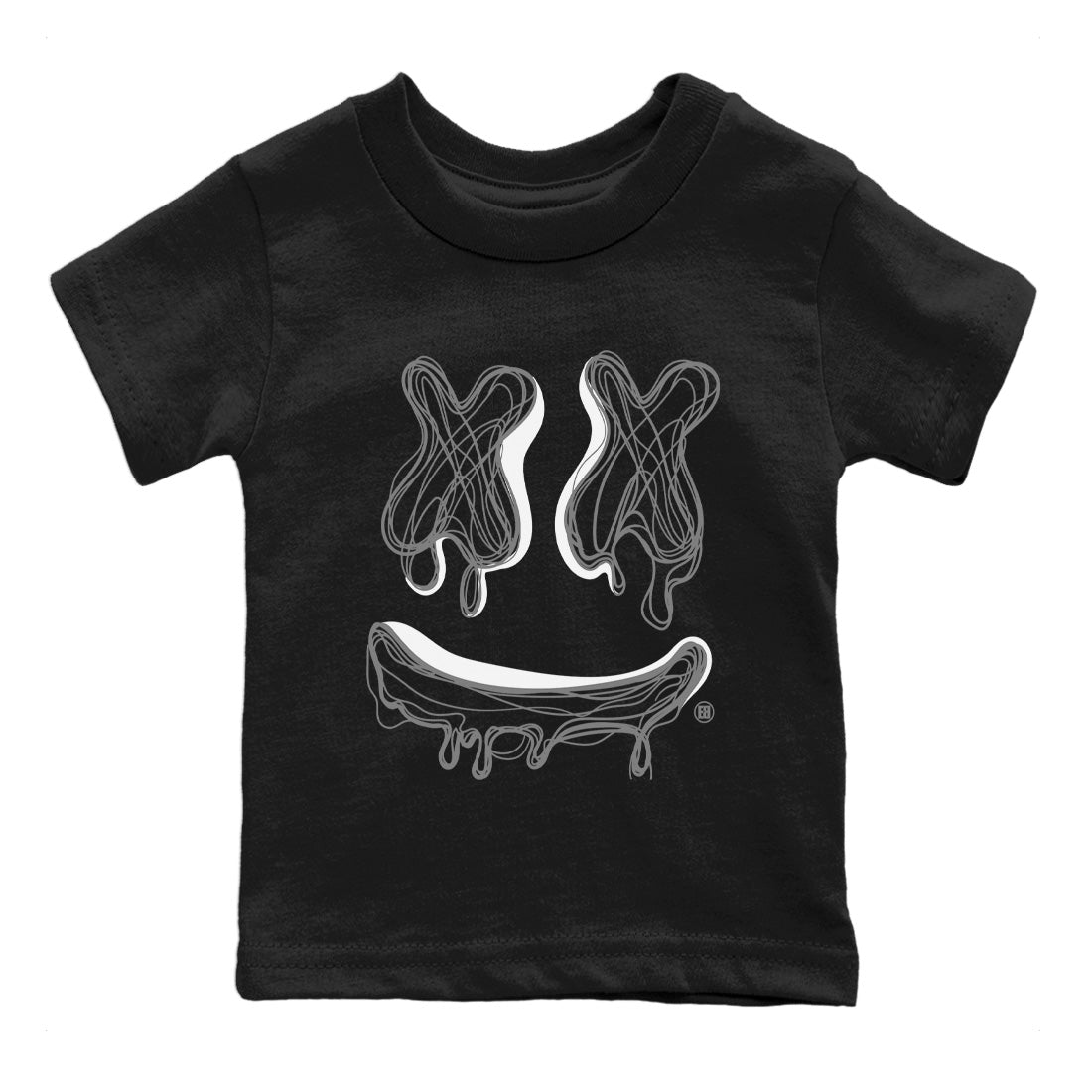 Air Jordan 13 Black Flint Smiley Doodle Baby and Kids Streetwear Sneaker Shirt Air Jordan 13 Retro Black Flint Kids Streetwear Sneaker Shirt Washing and Care Tip