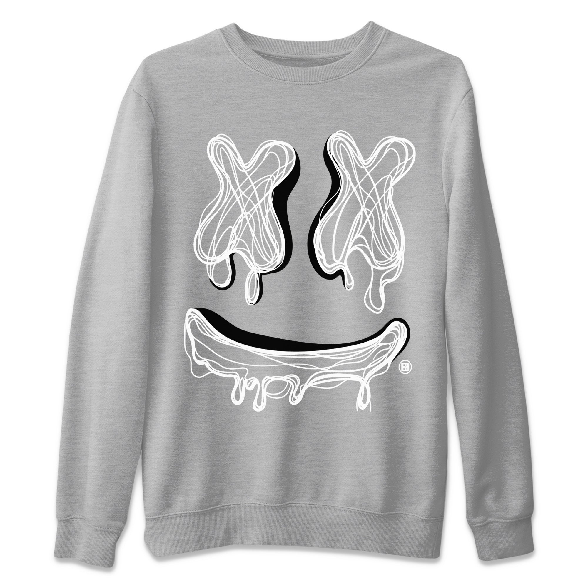 Air Jordan 13 Black Flint Sneaker Match Tees Smiley Doodle Streetwear Sneaker Shirt Air Jordan 13 Retro Black Flint Sneaker Release Tees Unisex Shirts Heather Grey 2