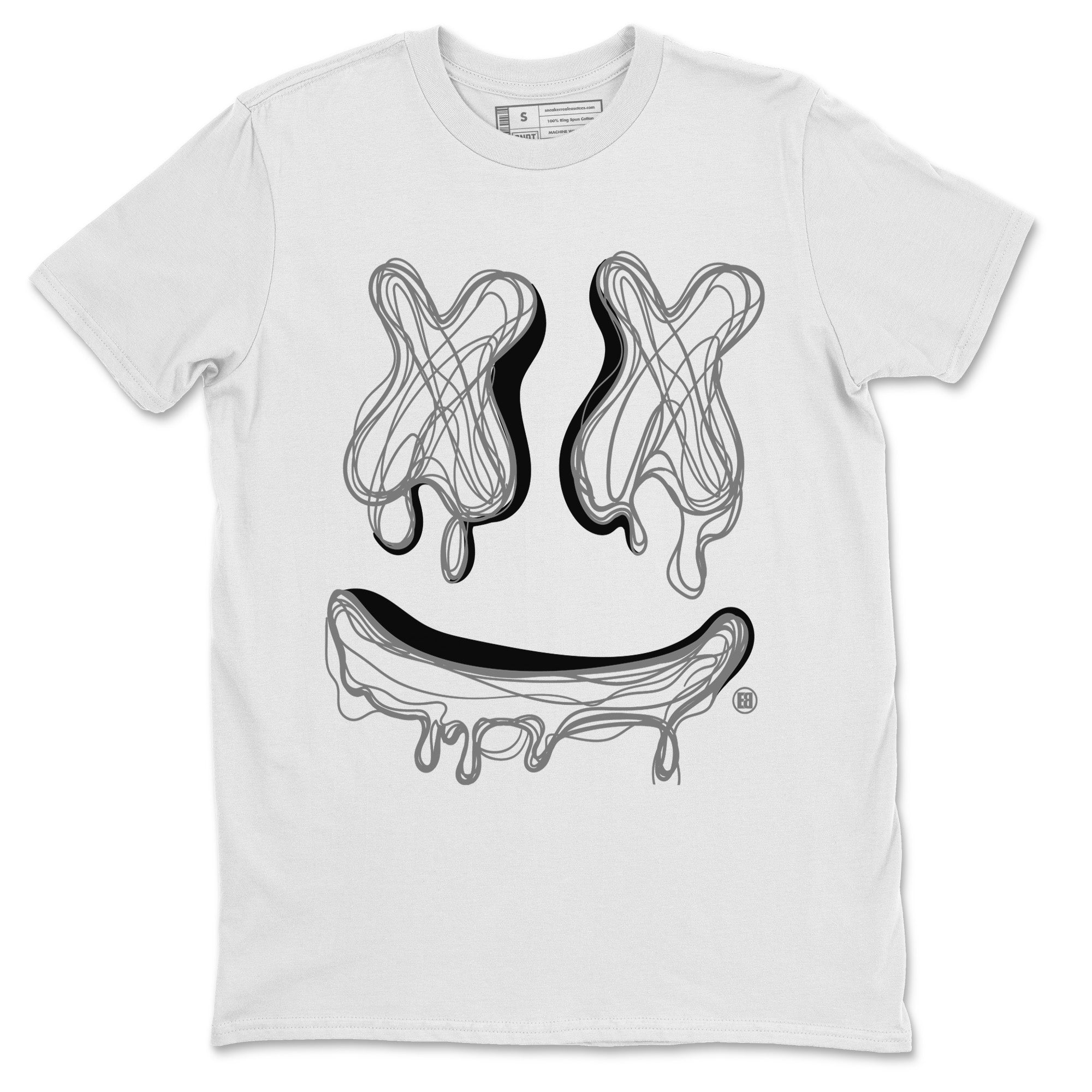 Air Jordan 13 Black Flint Sneaker Match Tees Smiley Doodle Streetwear Sneaker Shirt Air Jordan 13 Retro Black Flint Sneaker Release Tees Unisex Shirts White 2