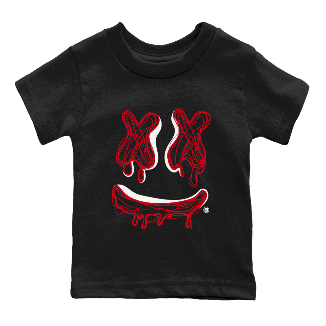Air Jordan 6 Toro Bravo Sneaker Match Tees Smiley Doodle Streetwear Sneaker Shirt Air Jordan 6 Toro Tees Kids Shirts Black 2
