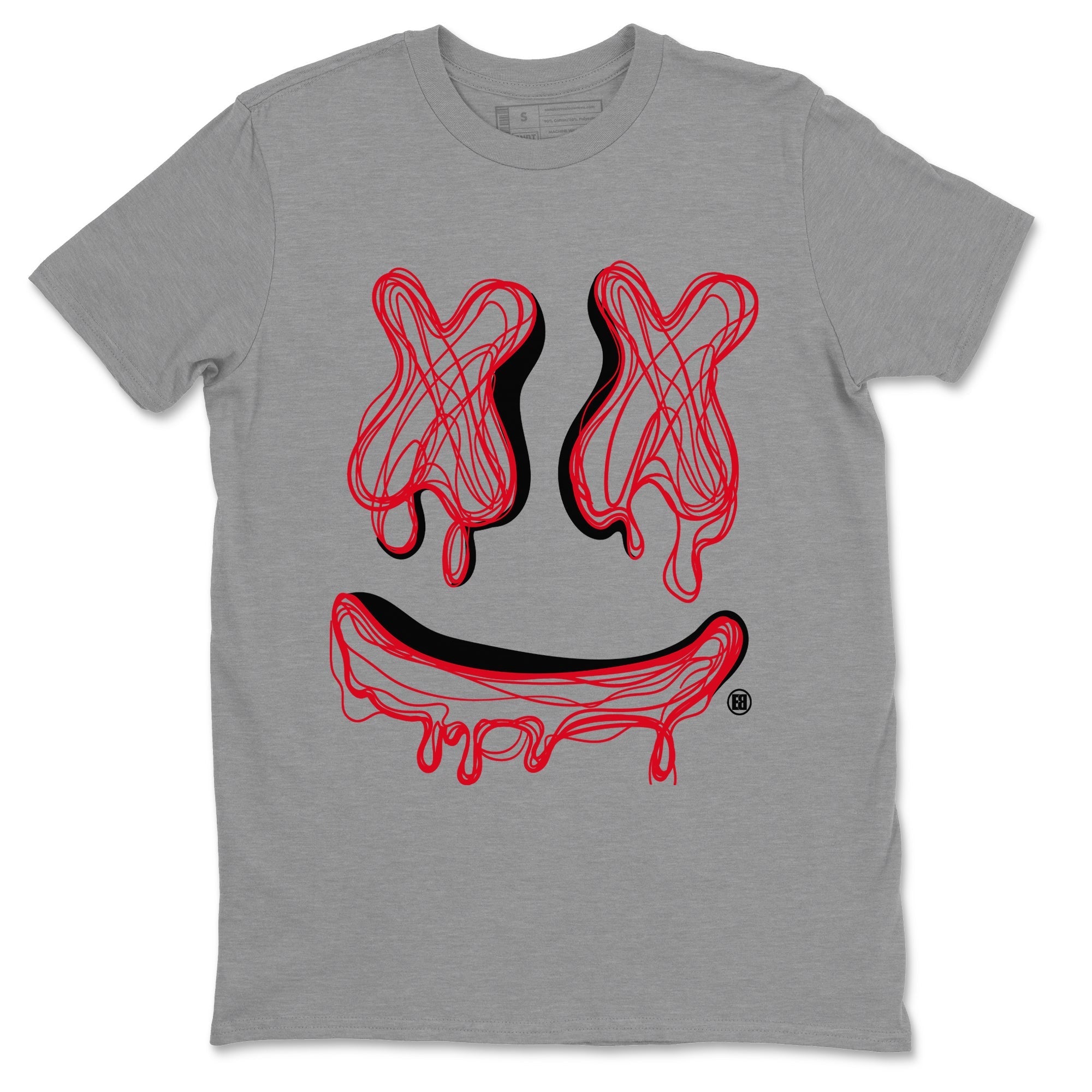 Air Jordan 6 Toro Bravo Sneaker Match Tees Smiley Doodle Streetwear Sneaker Shirt Air Jordan 6 Toro Tees Unisex Shirts Heather Grey 2