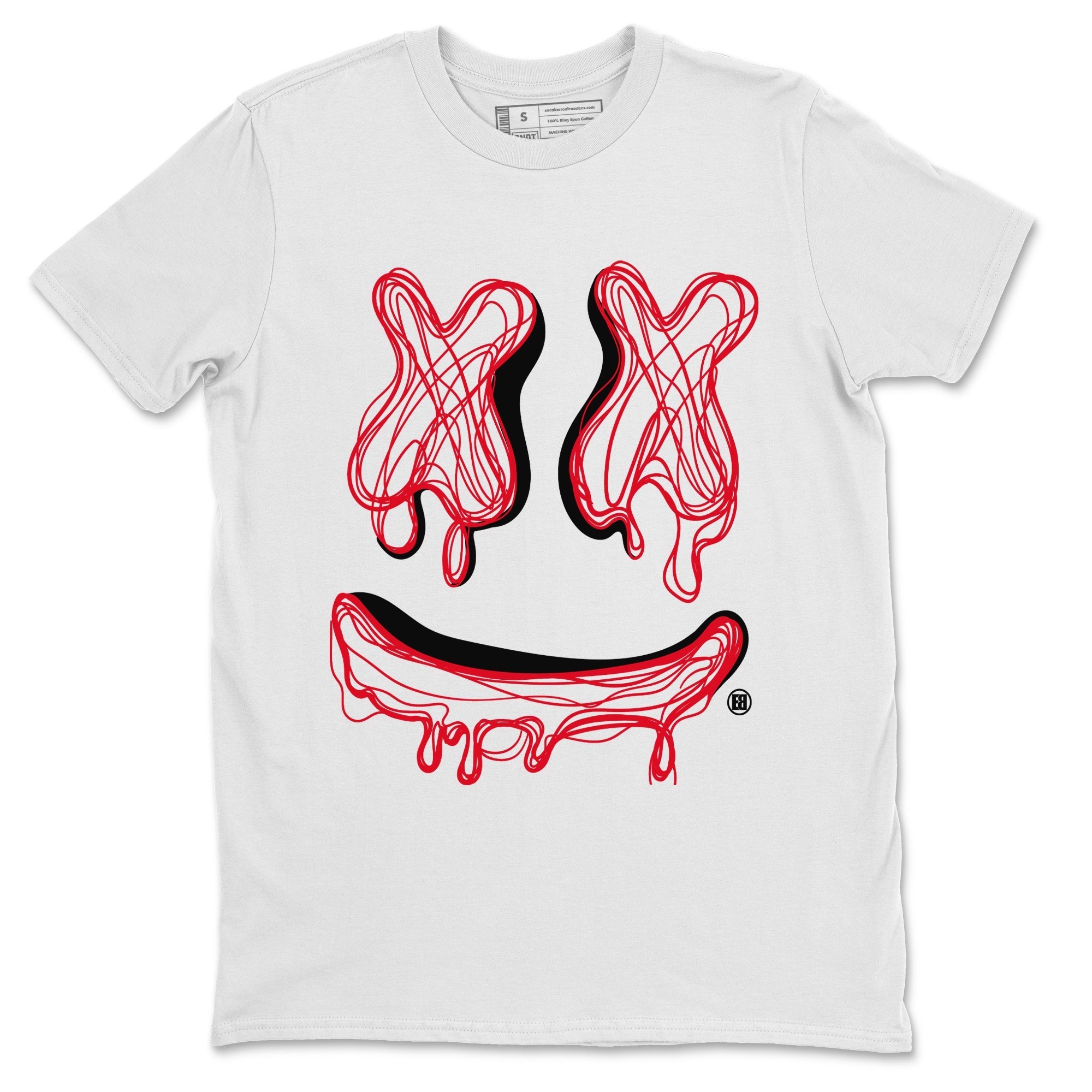 Air Jordan 6 Toro Bravo Sneaker Match Tees Smiley Doodle Streetwear Sneaker Shirt Air Jordan 6 Toro Tees Unisex Shirts White 2
