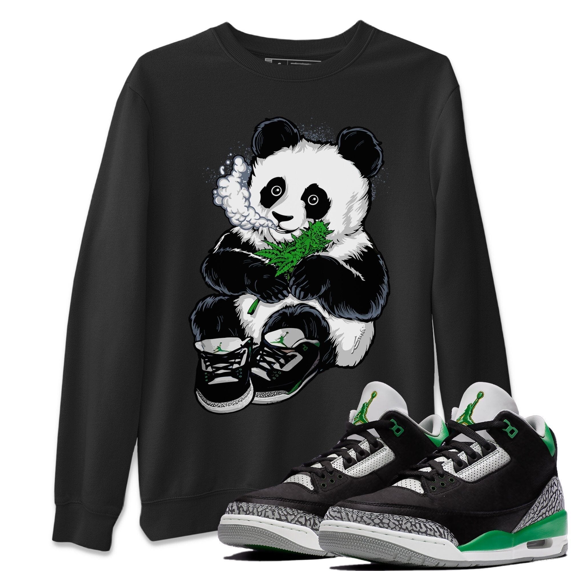 Jordan 3 Pine Green Shirt To Match Jordans Smoking Panda Sneaker Tees Jordan 3 Pine Green Drip Gear Zone Sneaker Matching Clothing Unisex Shirts