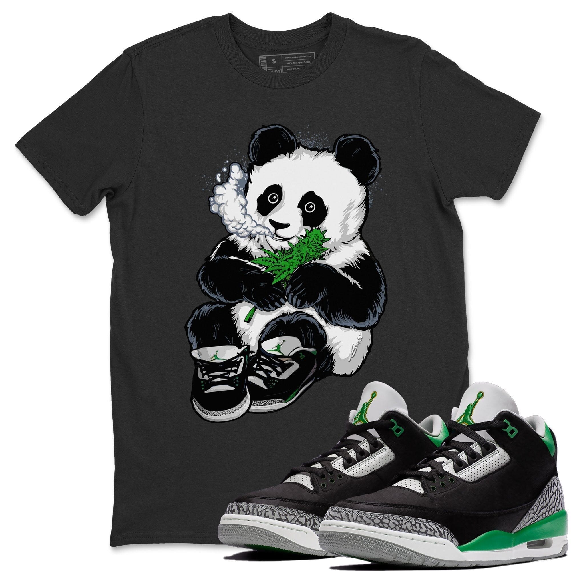 Jordan 3 Pine Green Shirt To Match Jordans Smoking Panda Sneaker Tees Jordan 3 Pine Green Drip Gear Zone Sneaker Matching Clothing Unisex Shirts