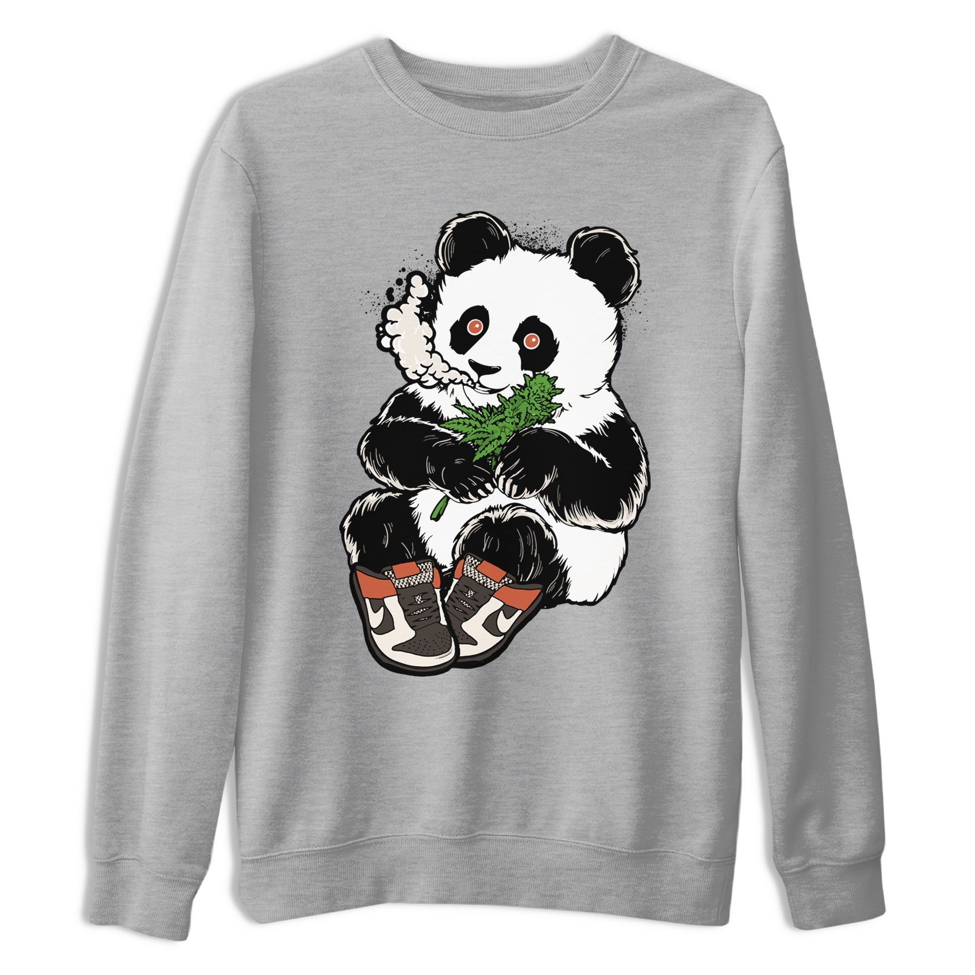 Nike Dunk Low Red Panda shirt to match jordans Smoking Panda sneaker tees Dunk Red Panda Drip Gear Zone Sneaker T-Shirts Crew Neck Casual Fit Heather Grey 2 T-Shirt