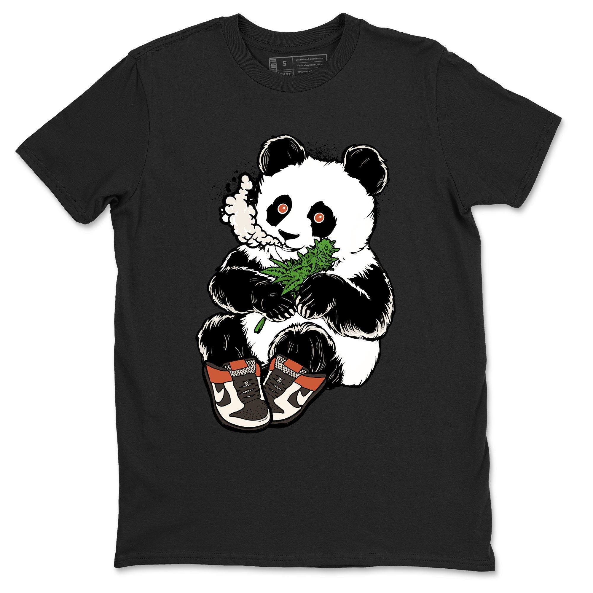 Nike Dunk Low Red Panda shirt to match jordans Smoking Panda sneaker tees Dunk Red Panda Drip Gear Zone Sneaker T-Shirts Crew Neck Casual Fit Black 2 T-Shirt