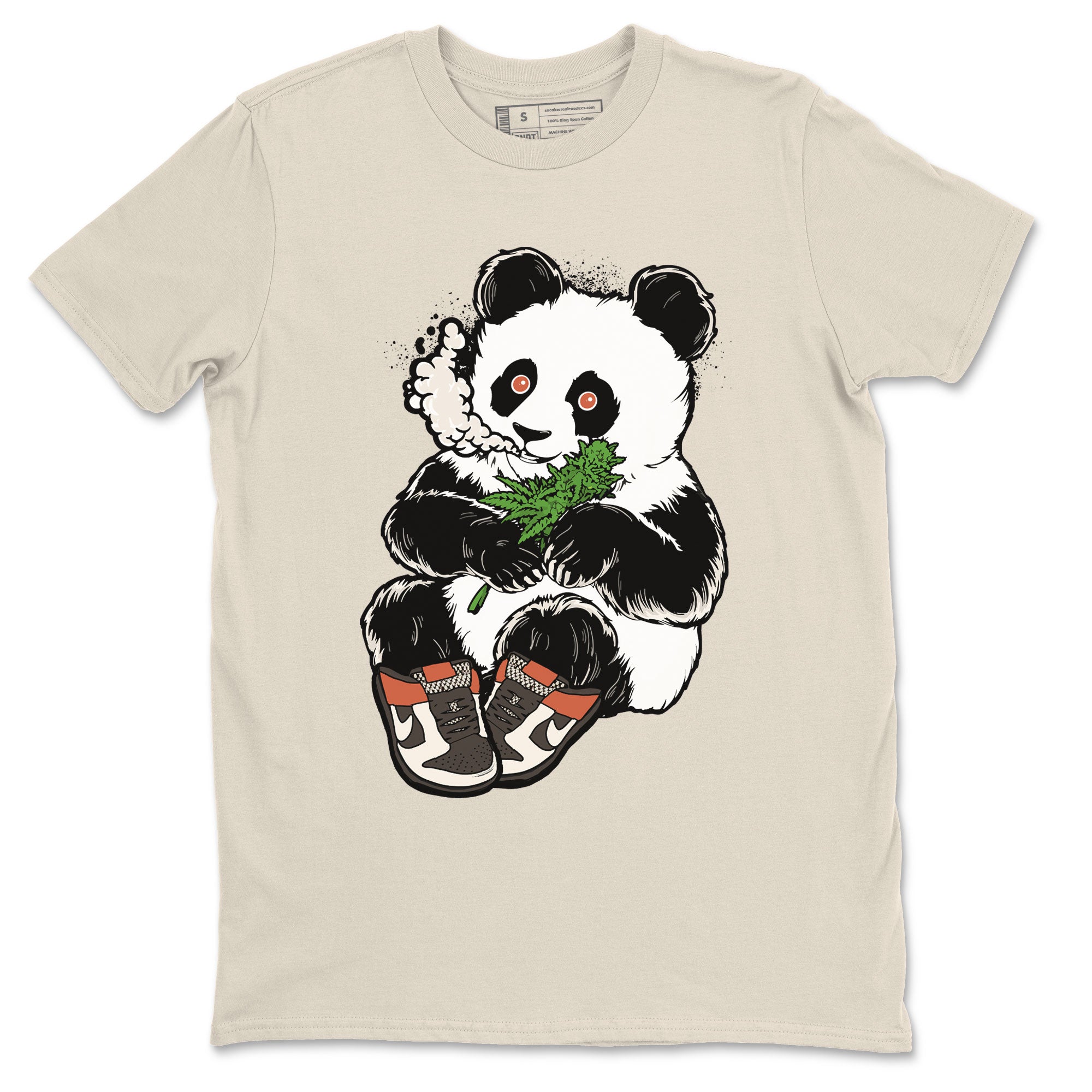 Nike Dunk Low Red Panda shirt to match jordans Smoking Panda sneaker tees Dunk Red Panda Drip Gear Zone Sneaker T-Shirts Crew Neck Casual Fit Natural 2 T-Shirt