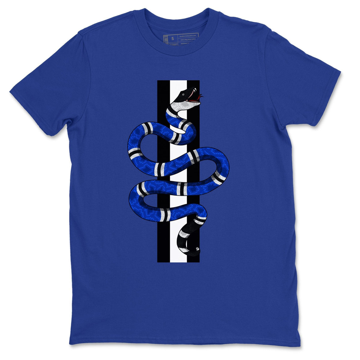 Jordan 1 Royal Black Shirt To Match Jordans Snake Sneaker Tees Jordan 1 Royal Black Drip Gear Zone Sneaker Matching Clothing Unisex Shirts