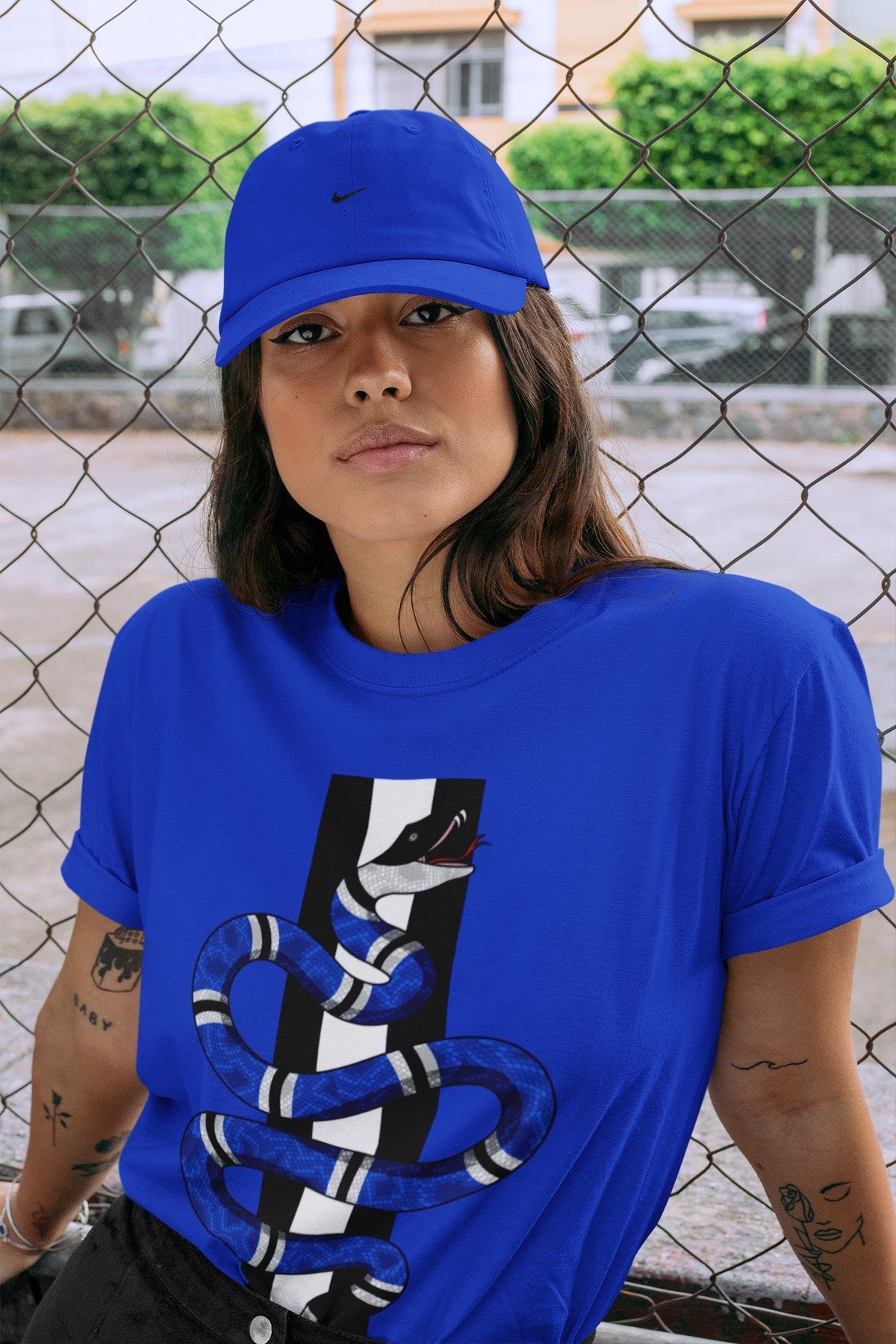 Jordan 1 Royal Black Shirt To Match Jordans Snake Sneaker Tees Jordan 1 Royal Black Drip Gear Zone Sneaker Matching Clothing Unisex Shirts