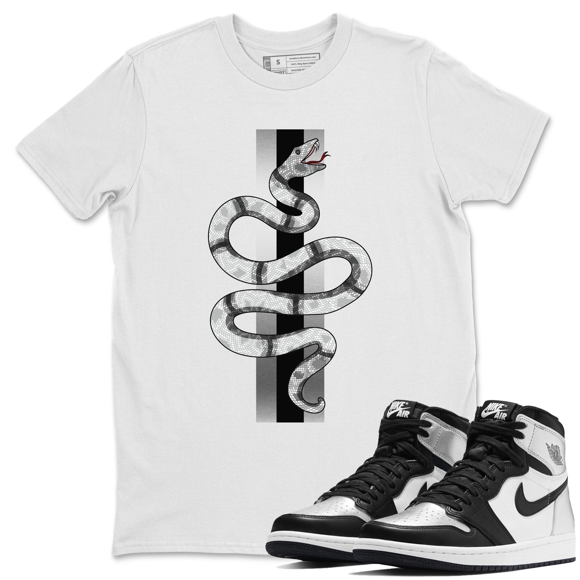 Jordan 1 Silver Toe Shirt To Match Jordans Snake Sneaker Tees Jordan 1 Silver Toe Drip Gear Zone Sneaker Matching Clothing Unisex Shirts