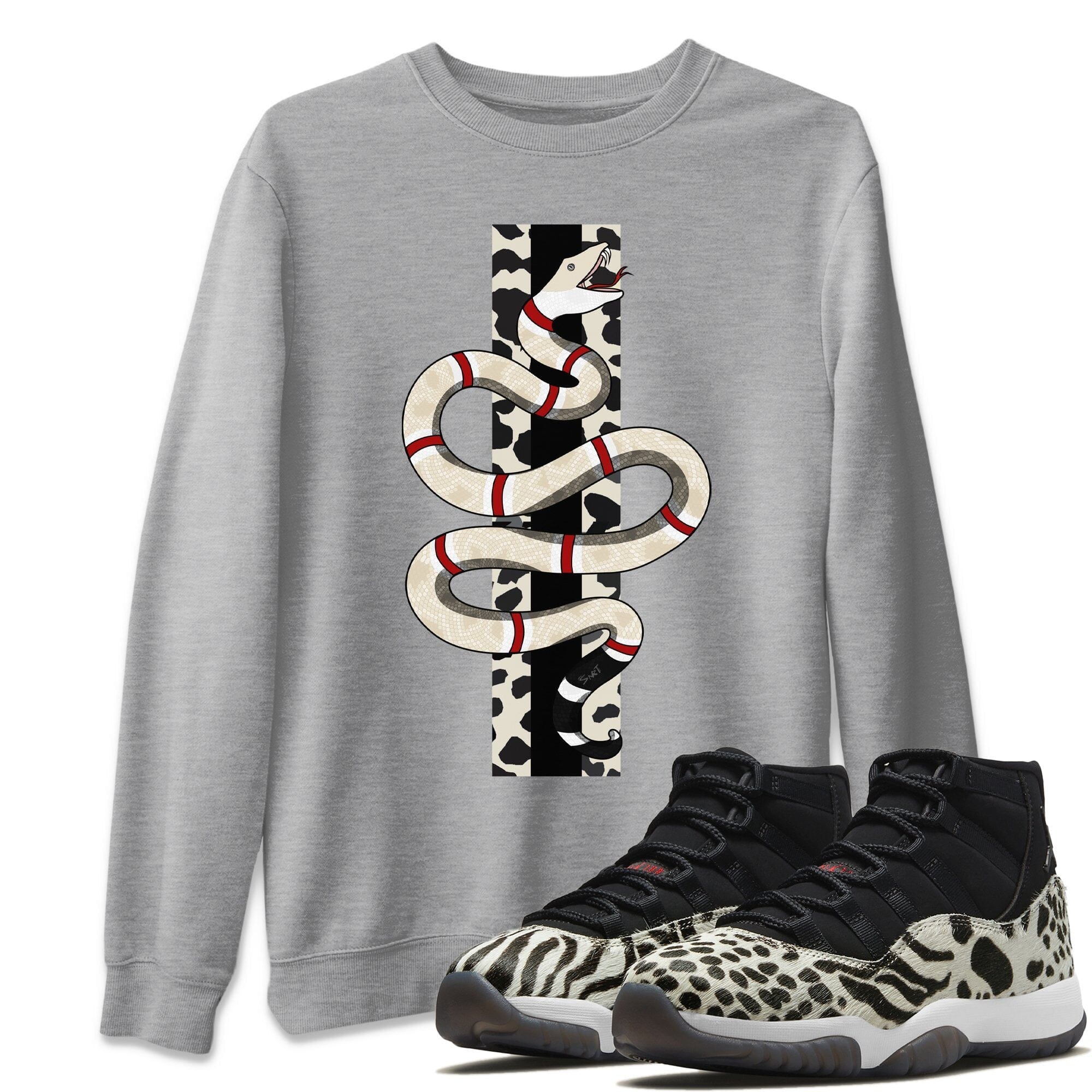 Jordan 11 Animal Instinct Shirt To Match Jordans Snake Sneaker Tees Jordan 11 Animal Instinct Drip Gear Zone Sneaker Matching Clothing Unisex Shirts