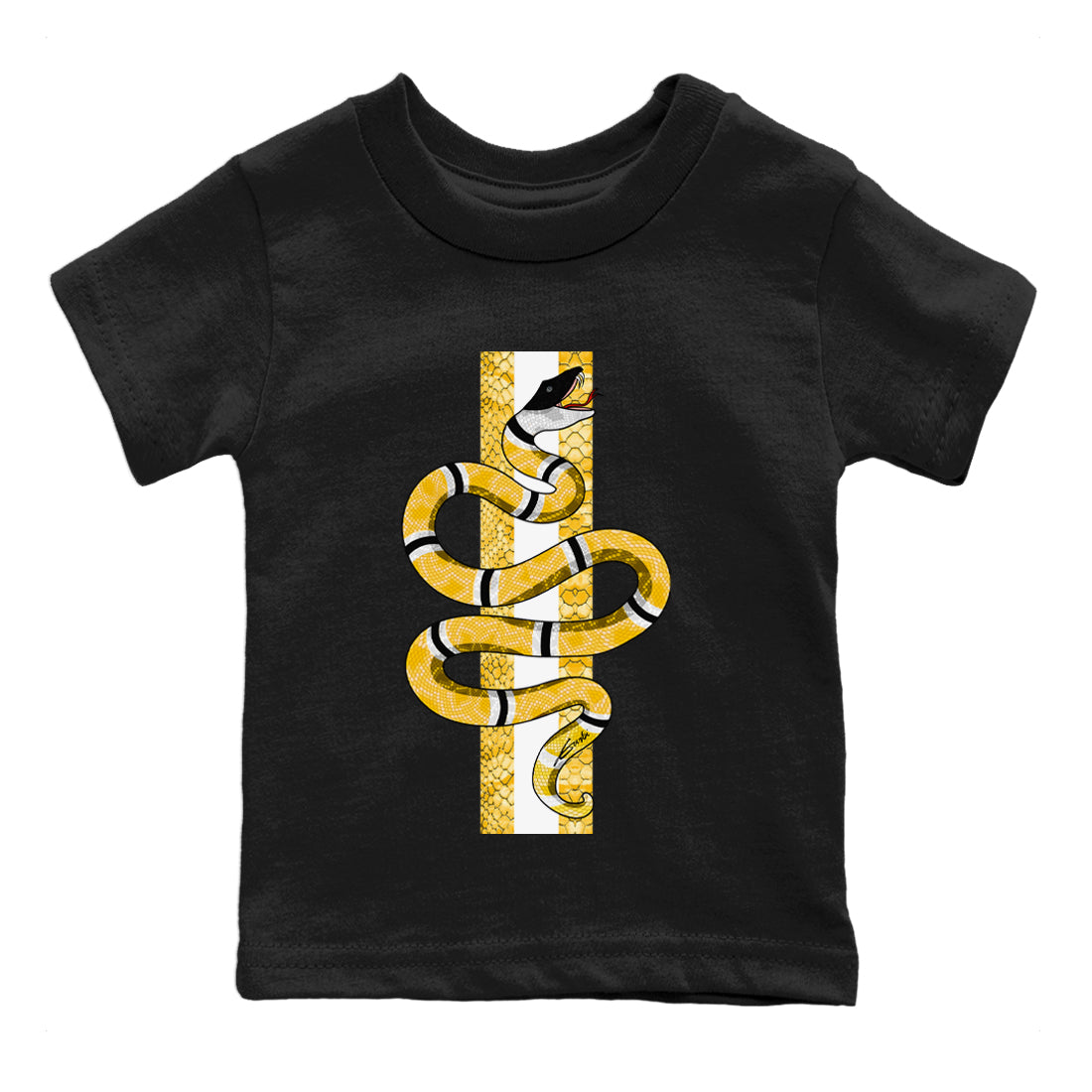 Jordan 11 Yellow Python Sneaker Matching T-Shirt Snake Sneaker Tees Jordan 11 Yellow Python Sneaker Release Tees Kids Shirts