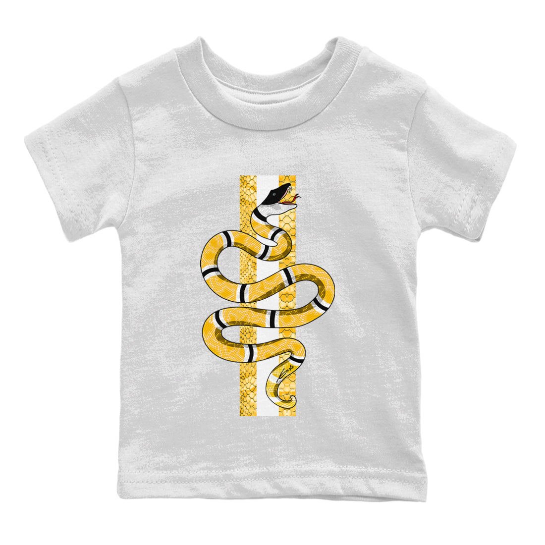 Jordan 11 Yellow Python Sneaker Matching T-Shirt Snake Sneaker Tees Jordan 11 Yellow Python Sneaker Release Tees Kids Shirts