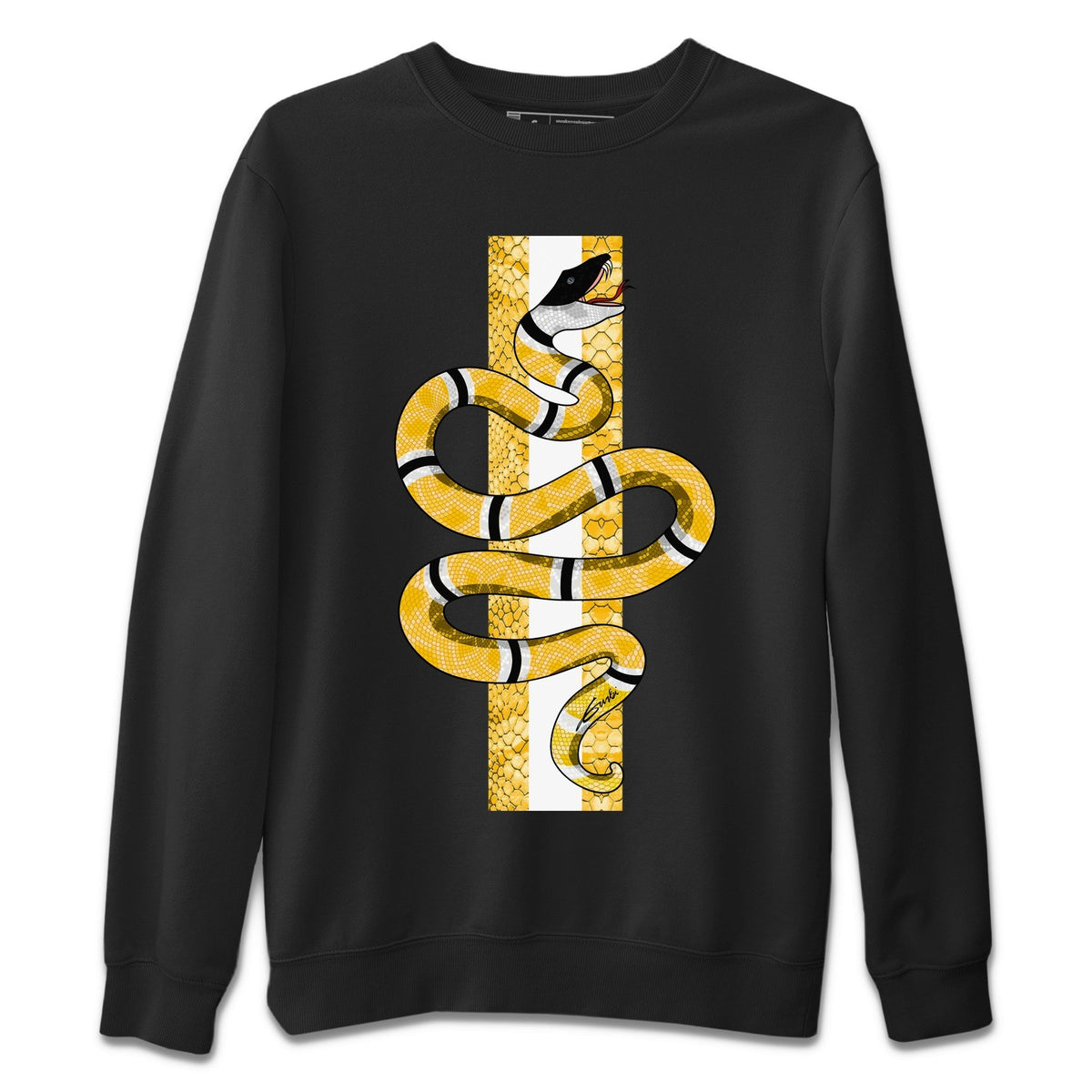 Jordan 11 Yellow Python Sneaker Matching T-Shirt Snake Sneaker Tees Jordan 11 Yellow Python Sneaker Release Tees Crew Neck Tees