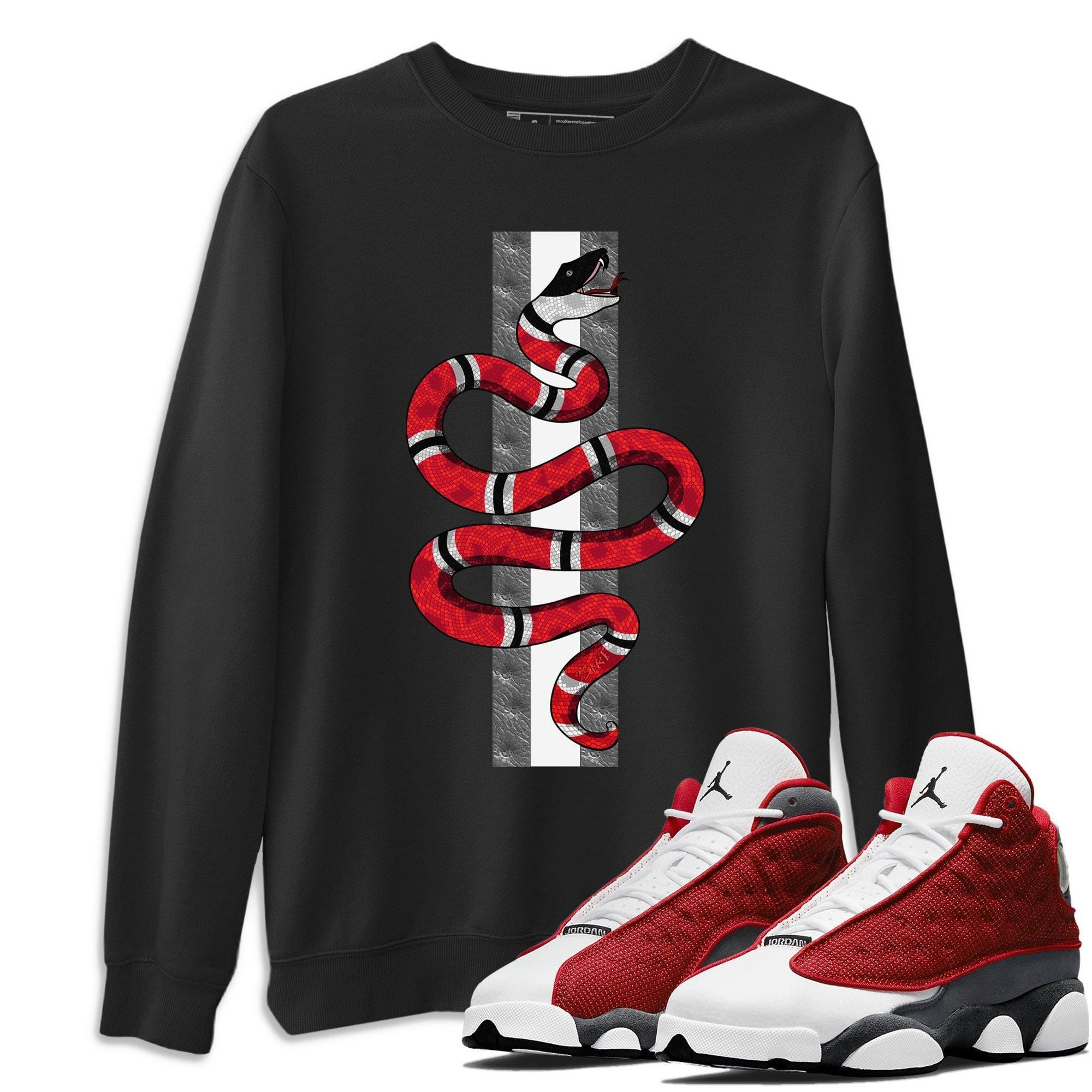 Jordan 13 Red Flint Shirt To Match Jordans Snake Sneaker Tees Jordan 13 Red Flint Drip Gear Zone Sneaker Matching Clothing Unisex Shirts