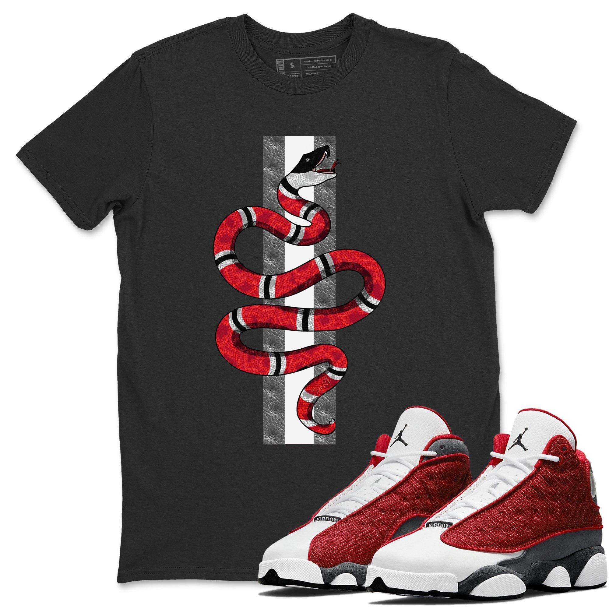 Jordan 13 Red Flint Shirt To Match Jordans Snake Sneaker Tees Jordan 13 Red Flint Drip Gear Zone Sneaker Matching Clothing Unisex Shirts