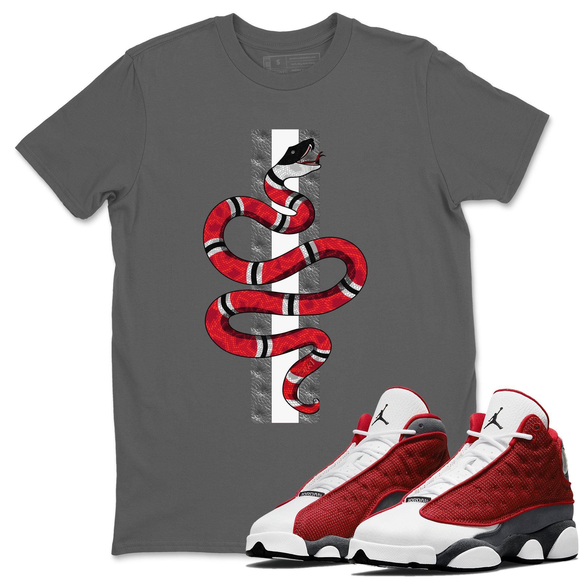 Jordan 13 Red Flint Shirt To Match Jordans Snake Sneaker Tees Jordan 13 Red Flint Drip Gear Zone Sneaker Matching Clothing Unisex Shirts