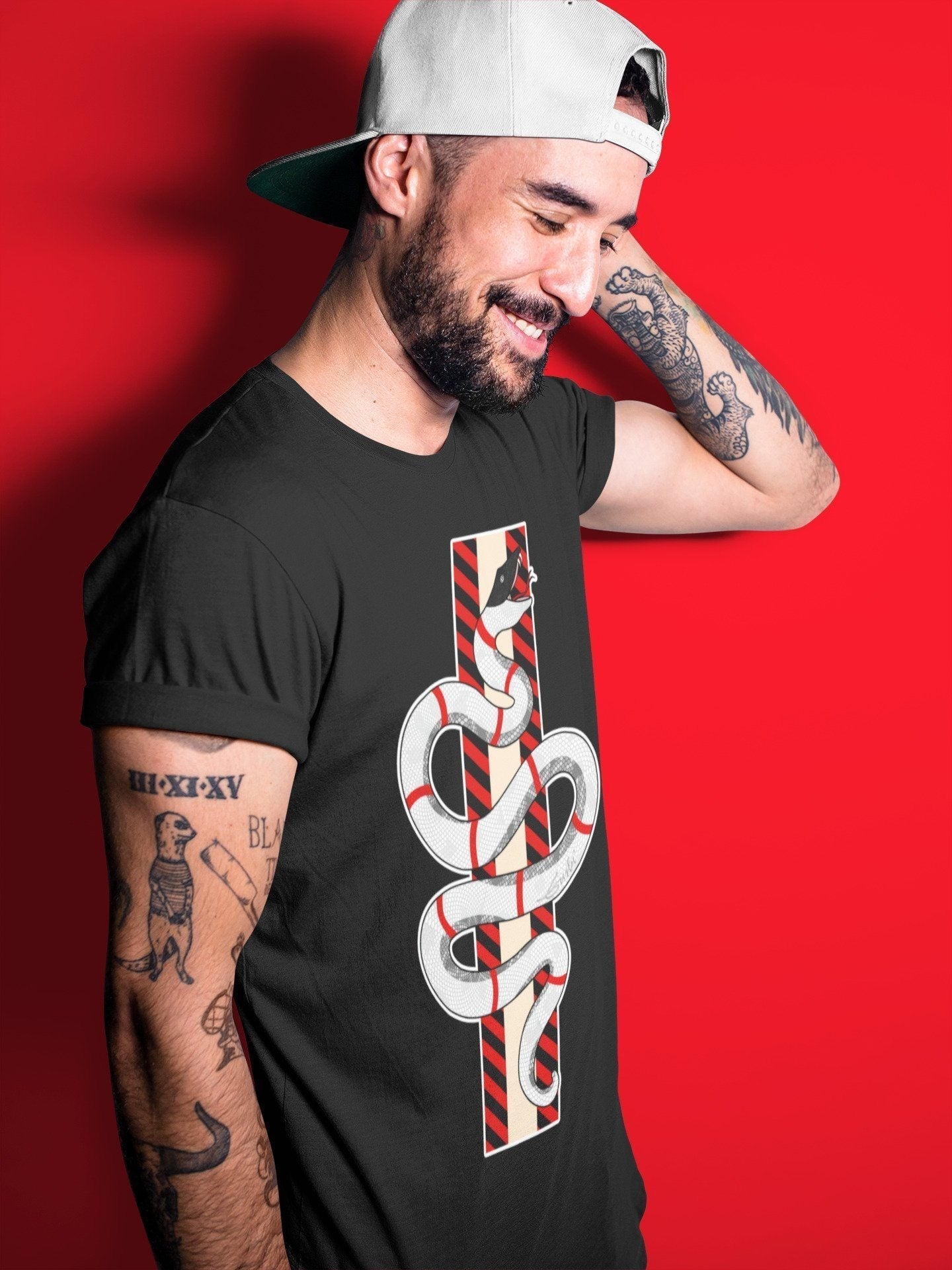 Jordan 2 OFF-WHITE Varsity Red Shirt To Match Jordans Snake Sneaker Tees Jordan 2 OFF-WHITE Varsity Red Drip Gear Zone Sneaker Matching Clothing Unisex Shirts