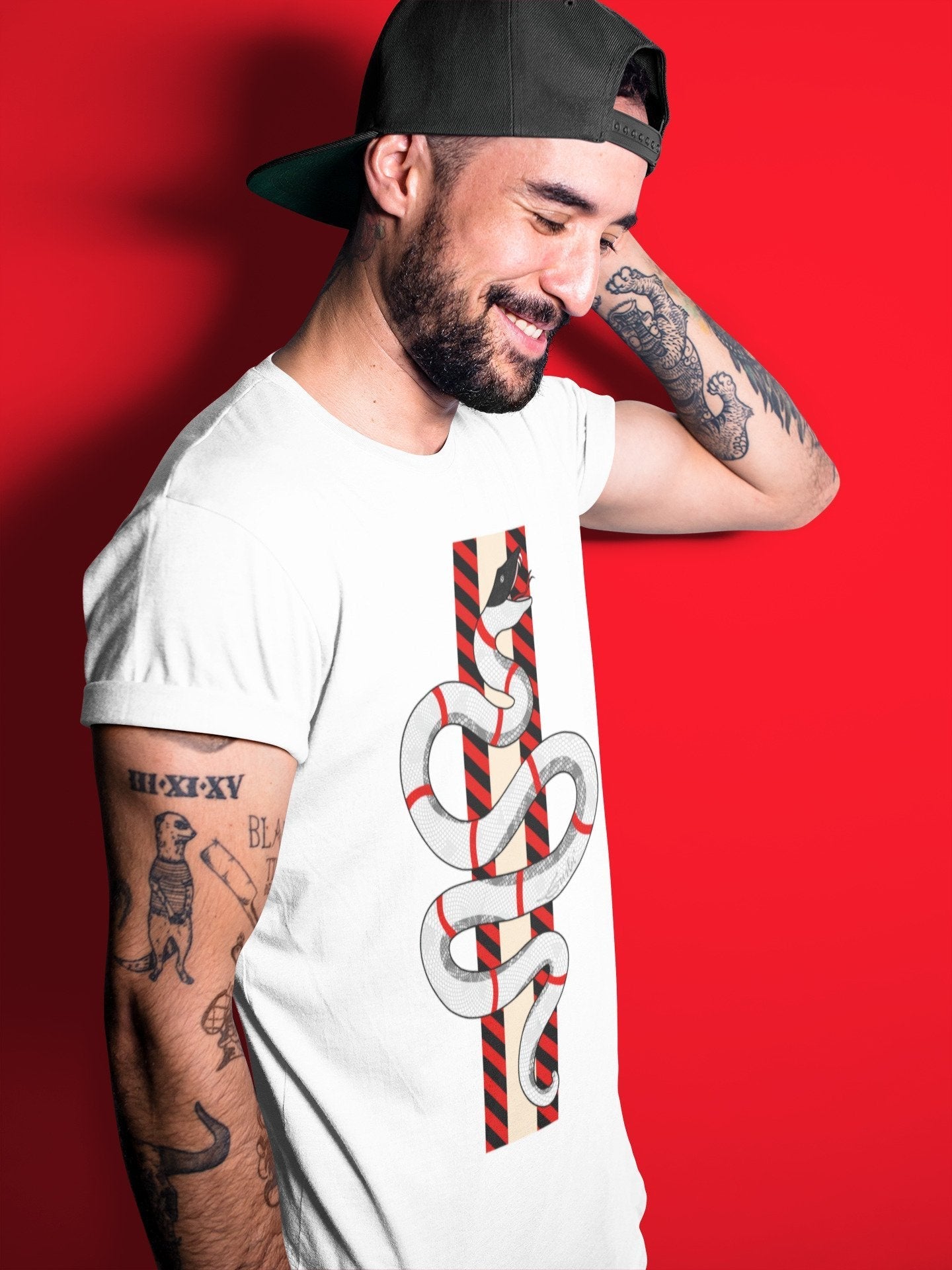 Jordan 2 OFF-WHITE Varsity Red Shirt To Match Jordans Snake Sneaker Tees Jordan 2 OFF-WHITE Varsity Red Drip Gear Zone Sneaker Matching Clothing Unisex Shirts