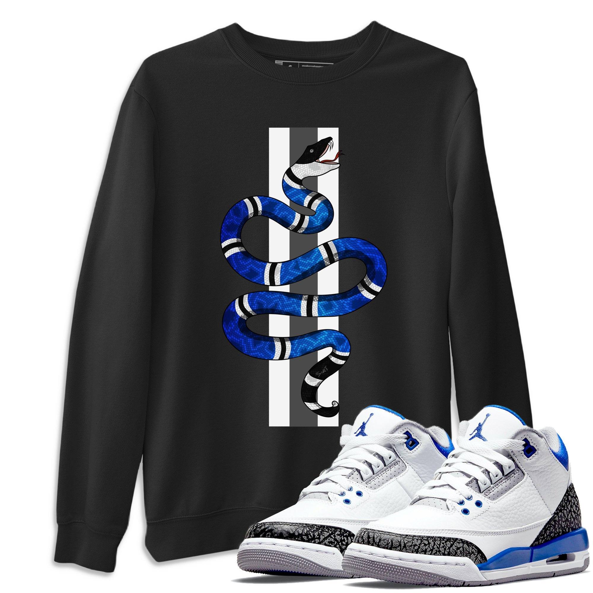 Jordan 3 Racer Blue Shirt To Match Jordans Snake Sneaker Tees Jordan 3 Racer Blue Drip Gear Zone Sneaker Matching Clothing Unisex Shirts