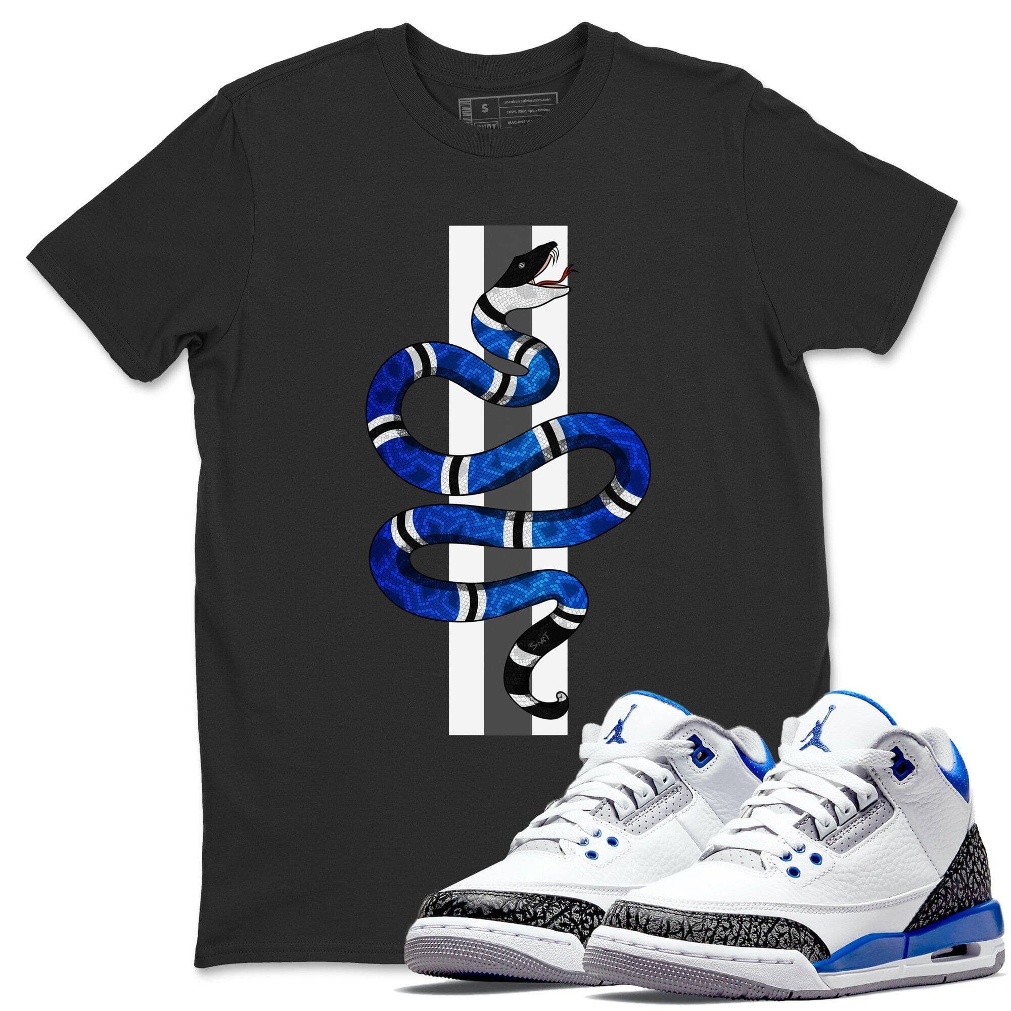 Jordan 3 Racer Blue Shirt To Match Jordans Snake Sneaker Tees Jordan 3 Racer Blue Drip Gear Zone Sneaker Matching Clothing Unisex Shirts