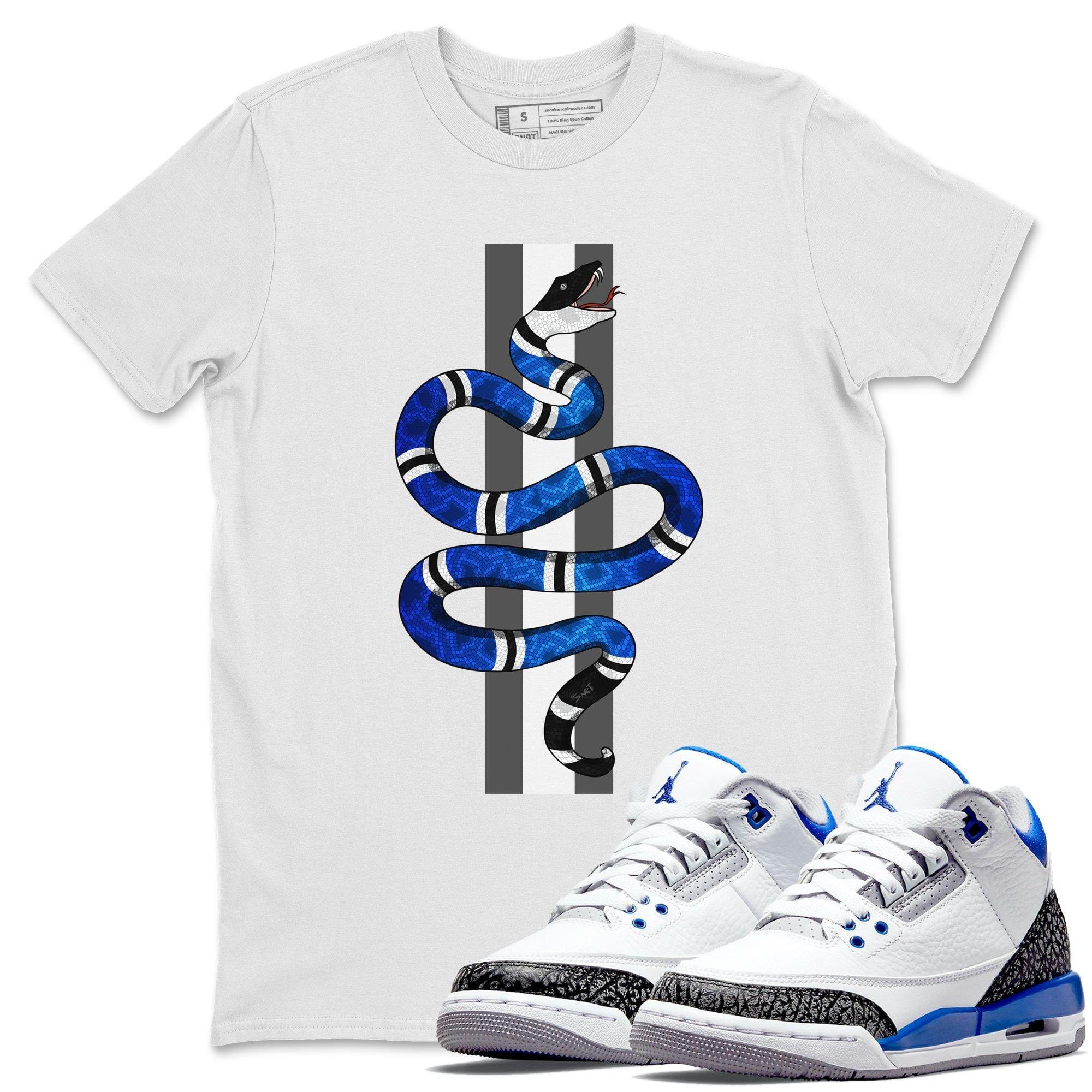 Jordan 3 Racer Blue Shirt To Match Jordans Snake Sneaker Tees Jordan 3 Racer Blue Drip Gear Zone Sneaker Matching Clothing Unisex Shirts