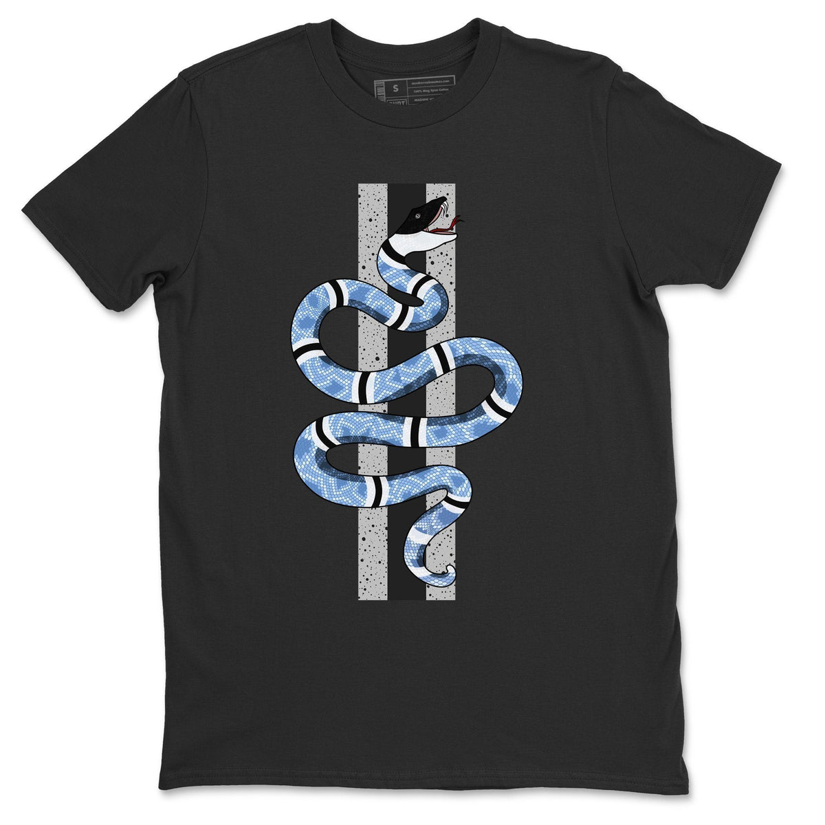 Jordan 4 University Blue Shirt To Match Jordans Snake Sneaker Tees Jordan 4 University Blue Drip Gear Zone Sneaker Matching Clothing Unisex Shirts