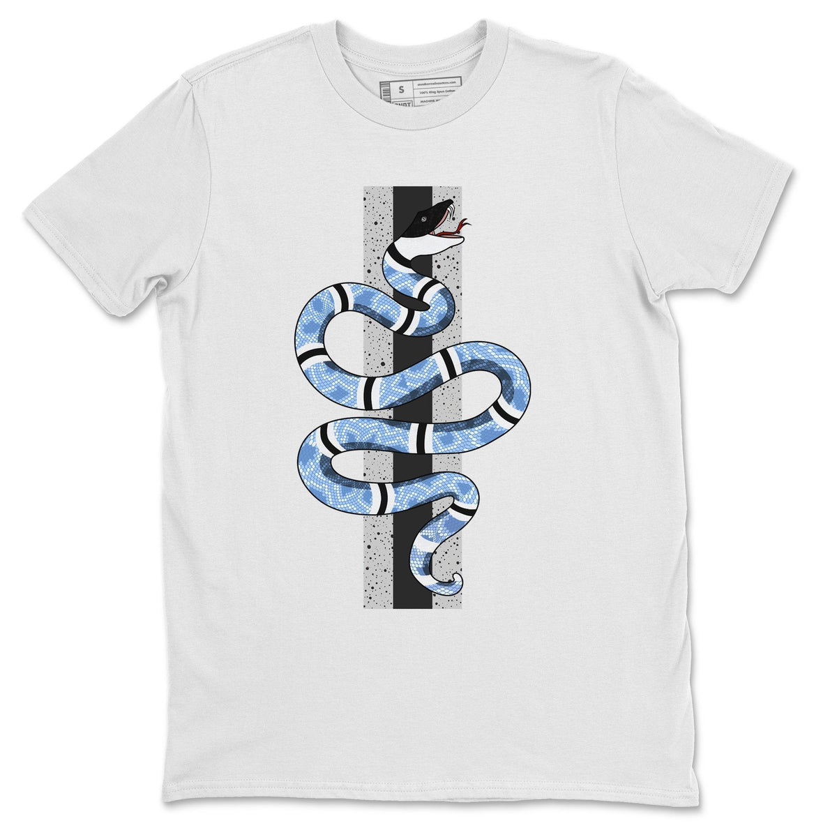 Jordan 4 University Blue Shirt To Match Jordans Snake Sneaker Tees Jordan 4 University Blue Drip Gear Zone Sneaker Matching Clothing Unisex Shirts